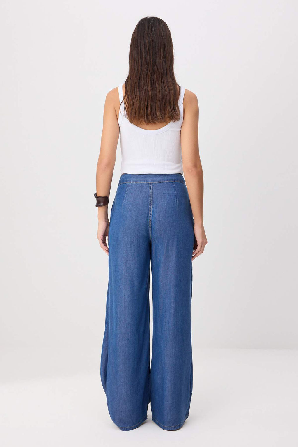 Mavi Bel Detayl_ Y_ksek Bel Wide Leg Jeans TWOSS26JE00319 - Trendyolmilla фото 4