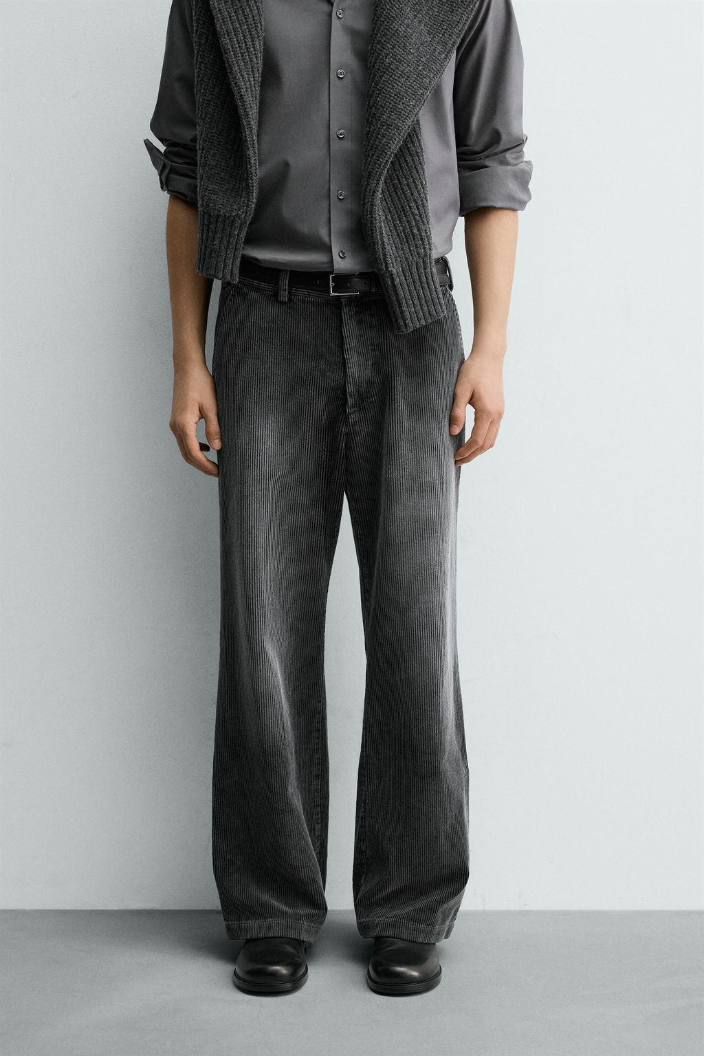 RELAXED FIT CORDUROY TROUSERS - Zara фото 2