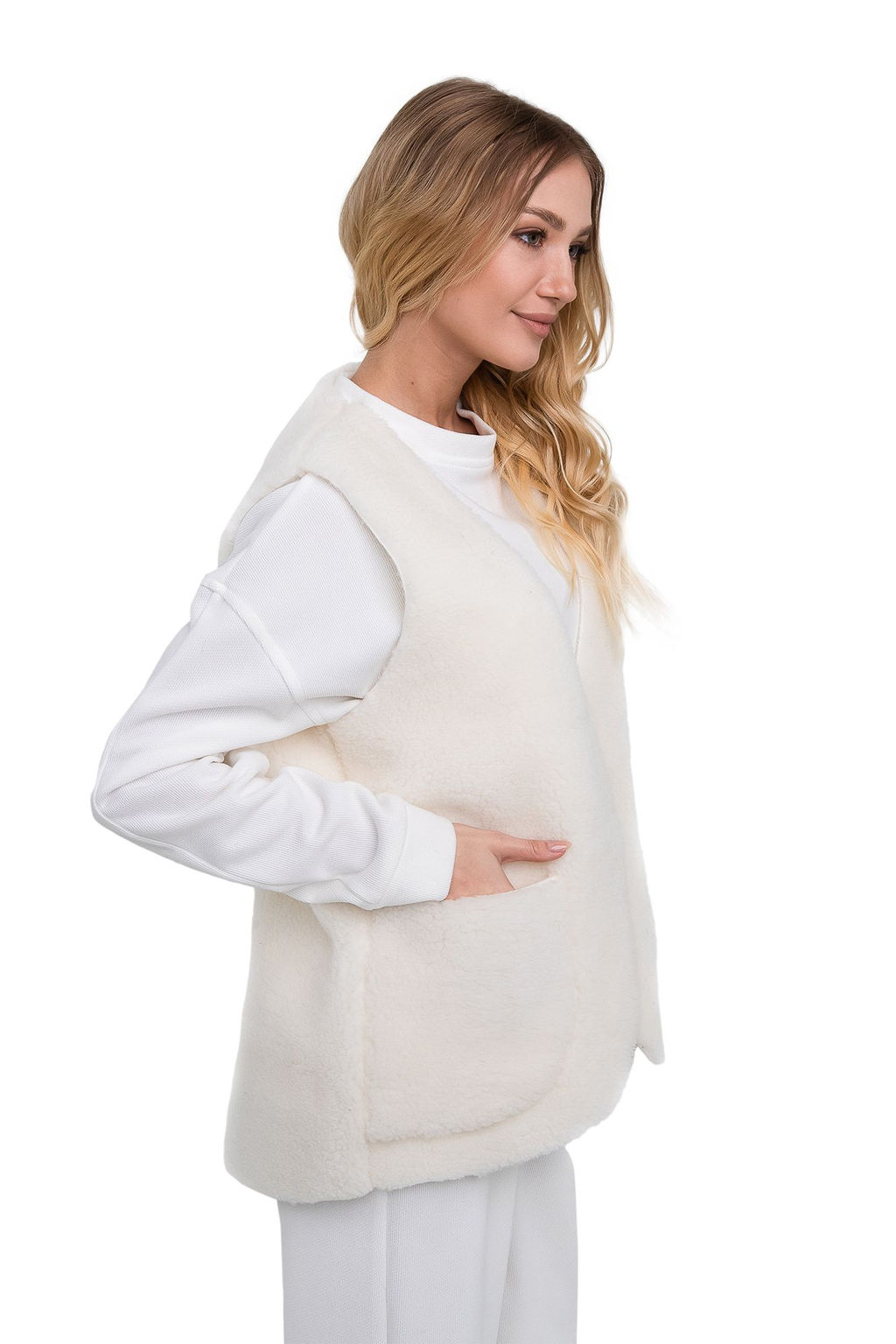 Жилет 3 в 1 (носи, как: домашний жилет / меховую подкладку / верхний слой одежды)