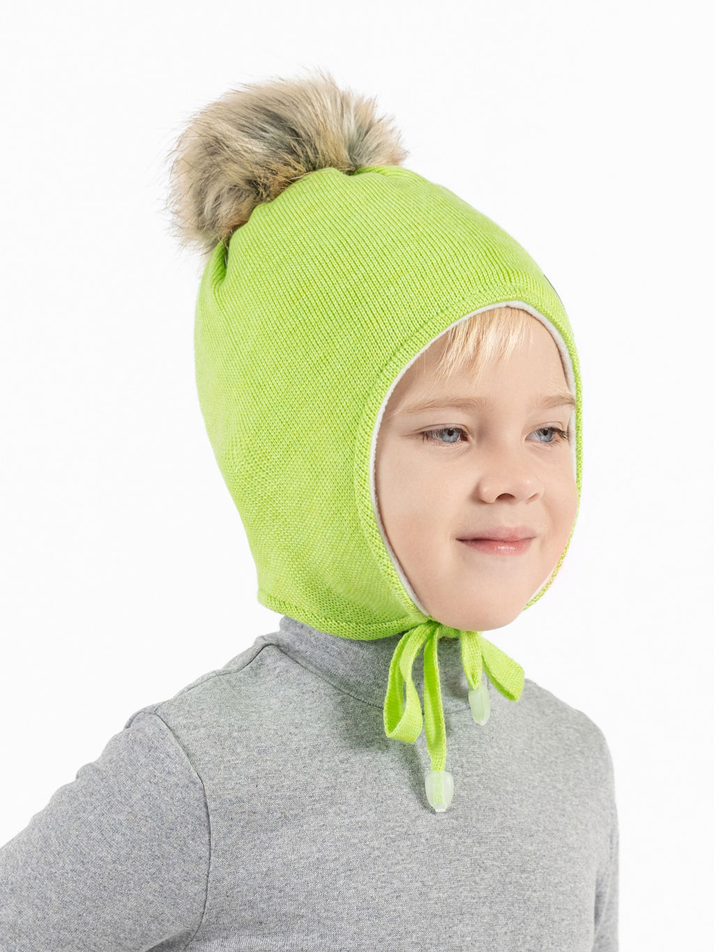 Шапка детская салатовая Ш-088 (48)