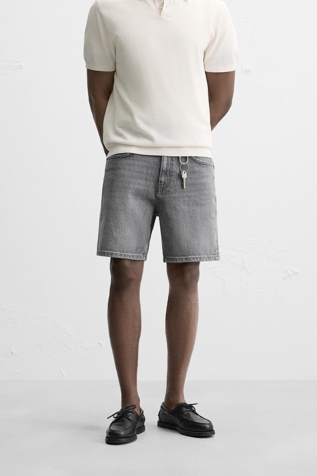 REGULAR FIT DENIM BERMUDA SHORTS - Zara фото 2