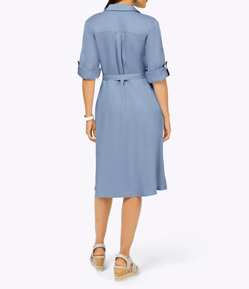 Платье, голубое - Linea tesini фото 4