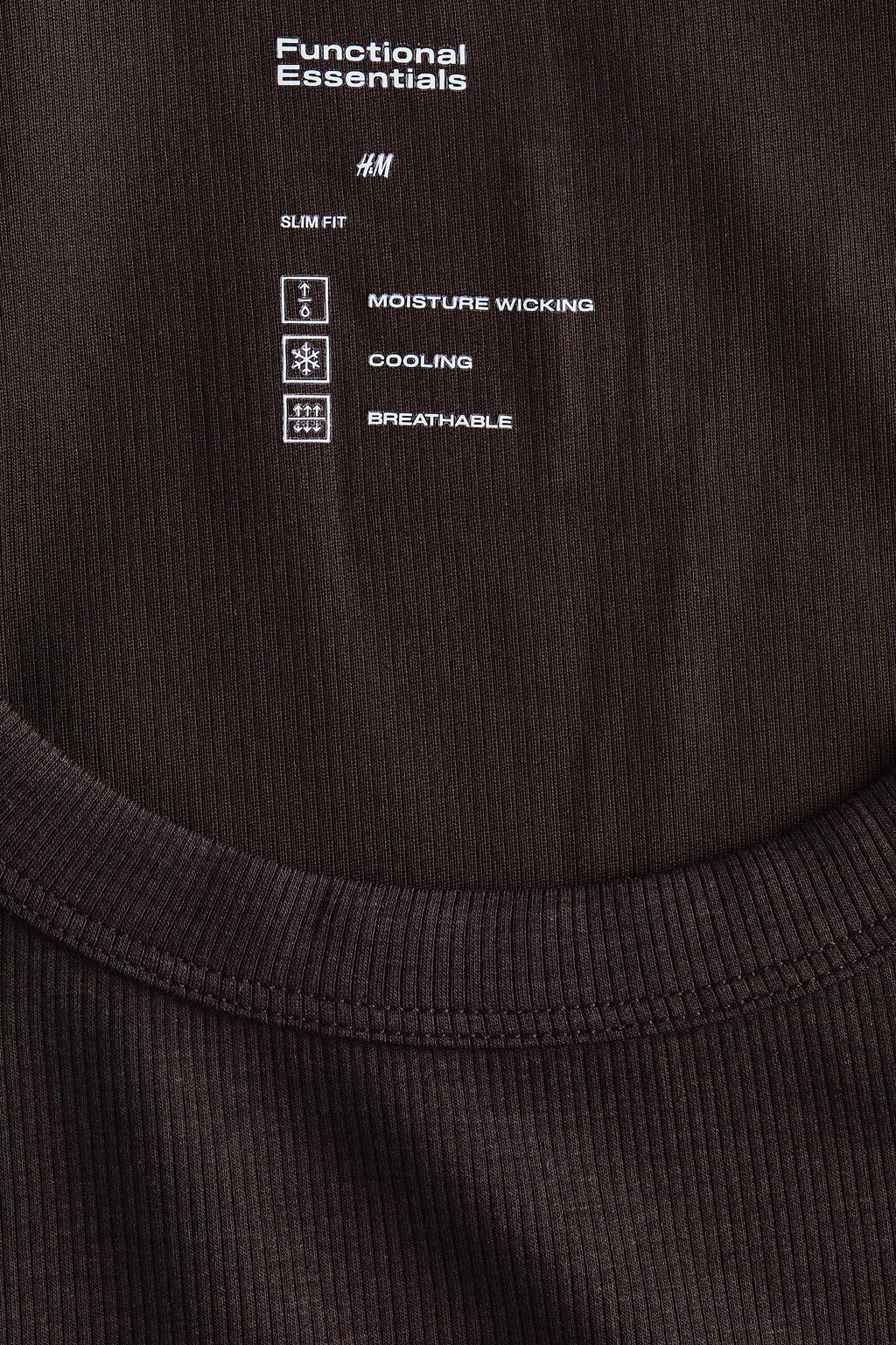 Camiseta sin mangas en canal? Cooling Slim Fit - H&m фото 7