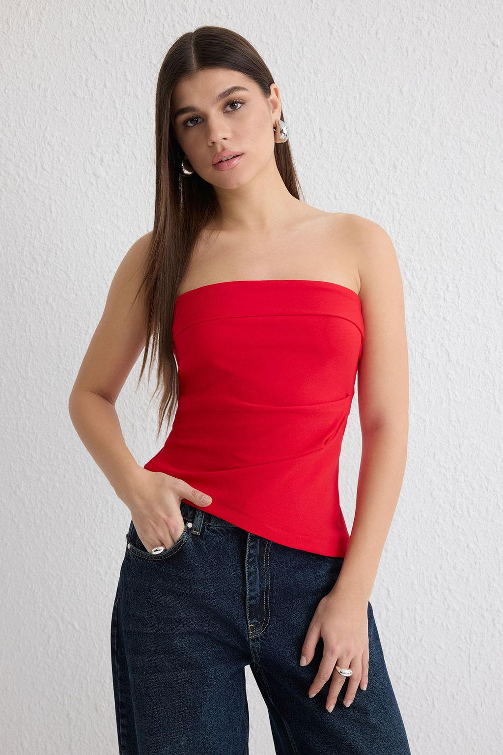 Trendyolmilla Siyah Dokuma Bluz TWOSS25BZ00172 фото 7