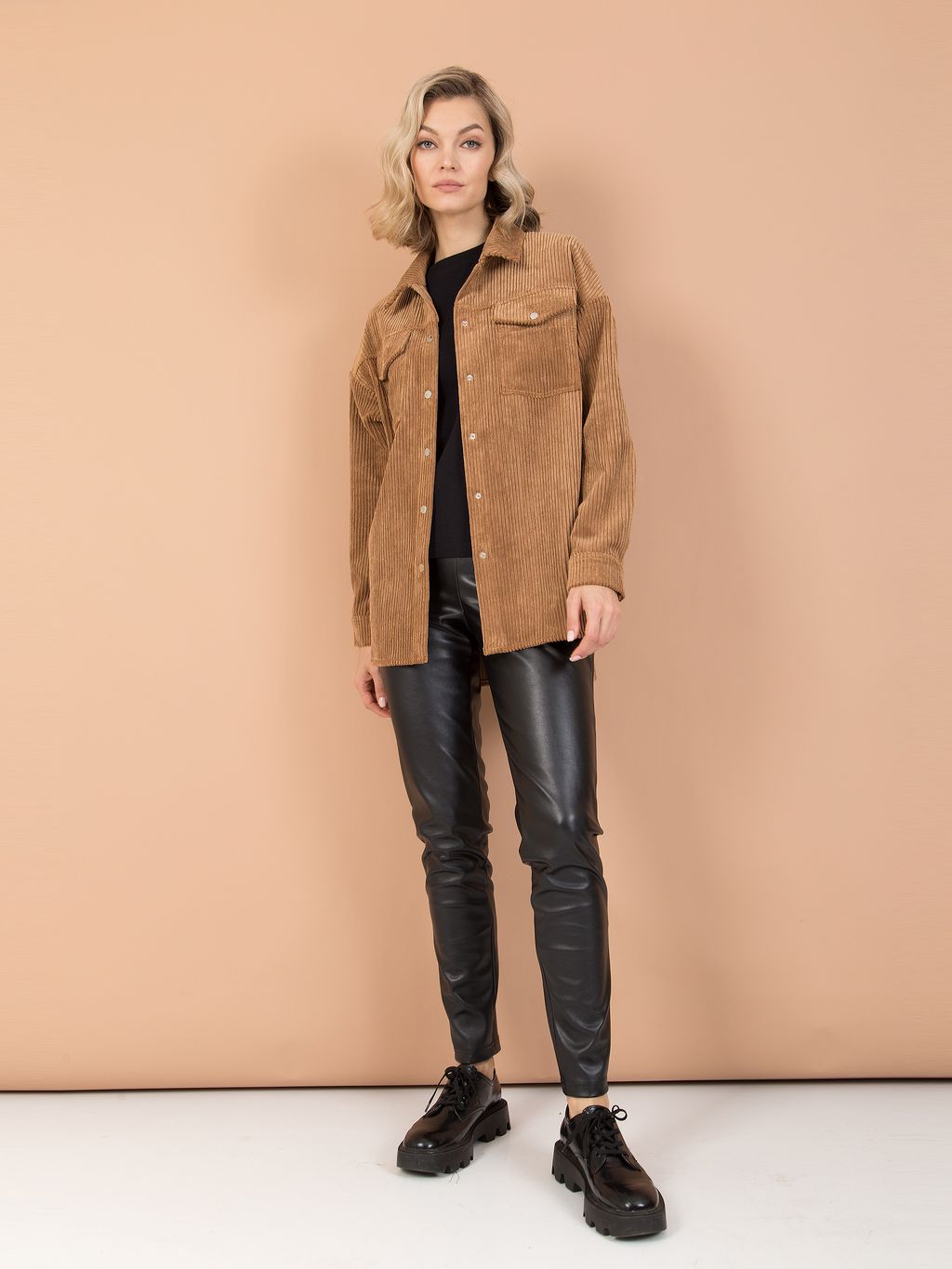 Рубашка вельветовая - Stilla фото 13