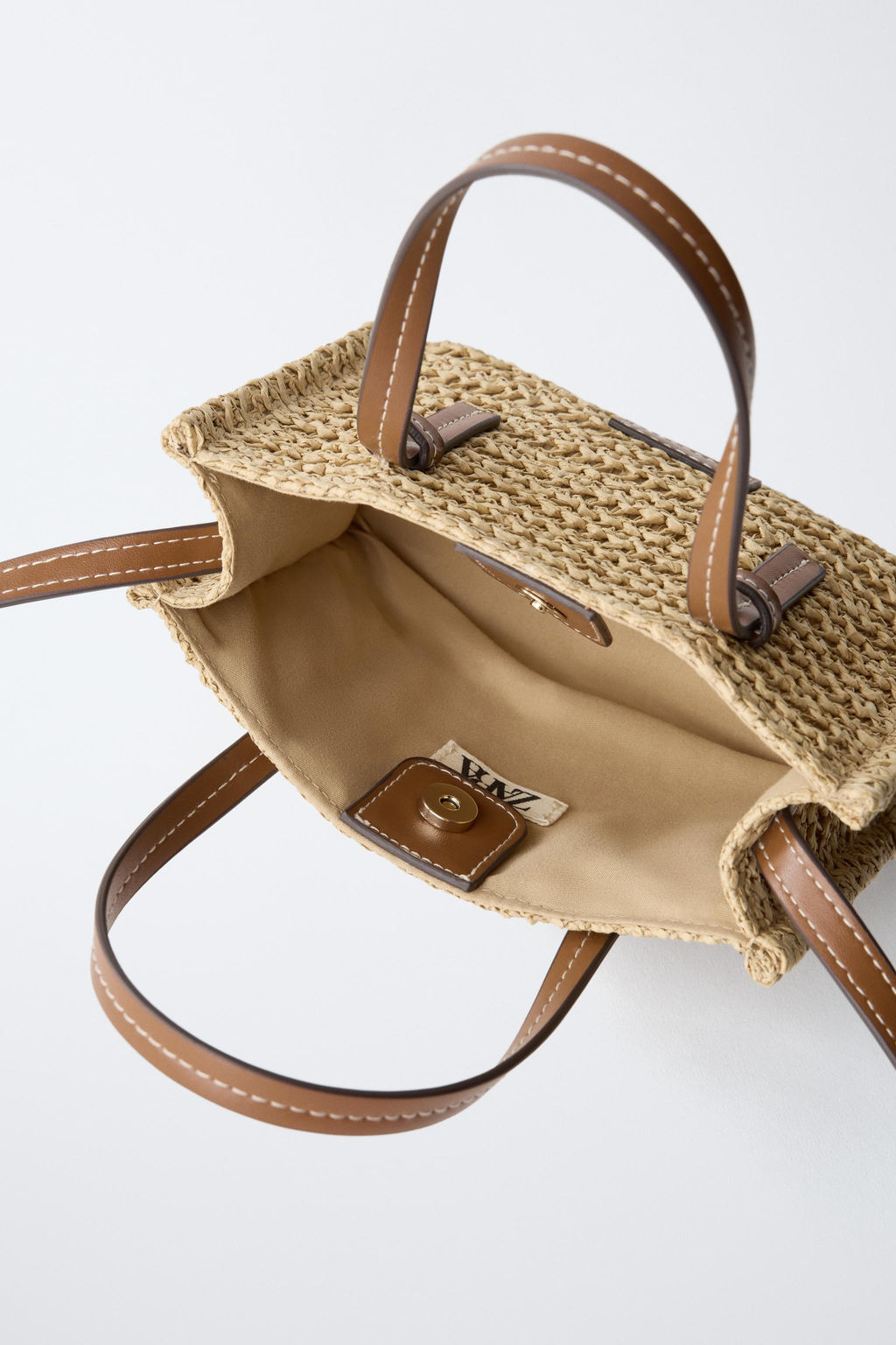 BANDOLERA EFECTO RAFIA / Blanco Crudo - Zara фото 4