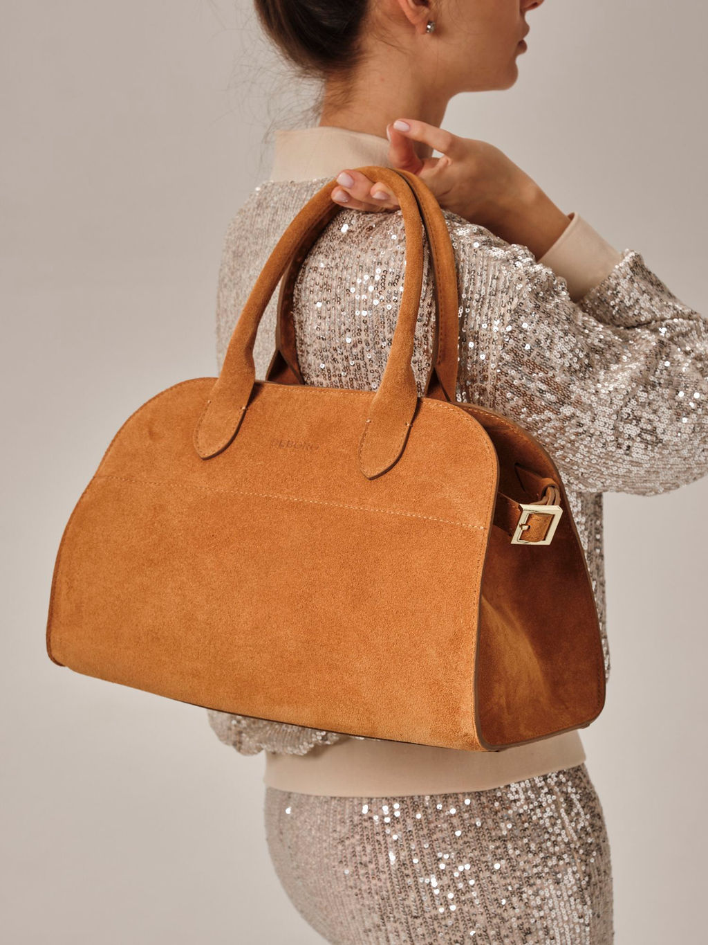 Сумка замшевая Deboro 31092 желтый янтарь