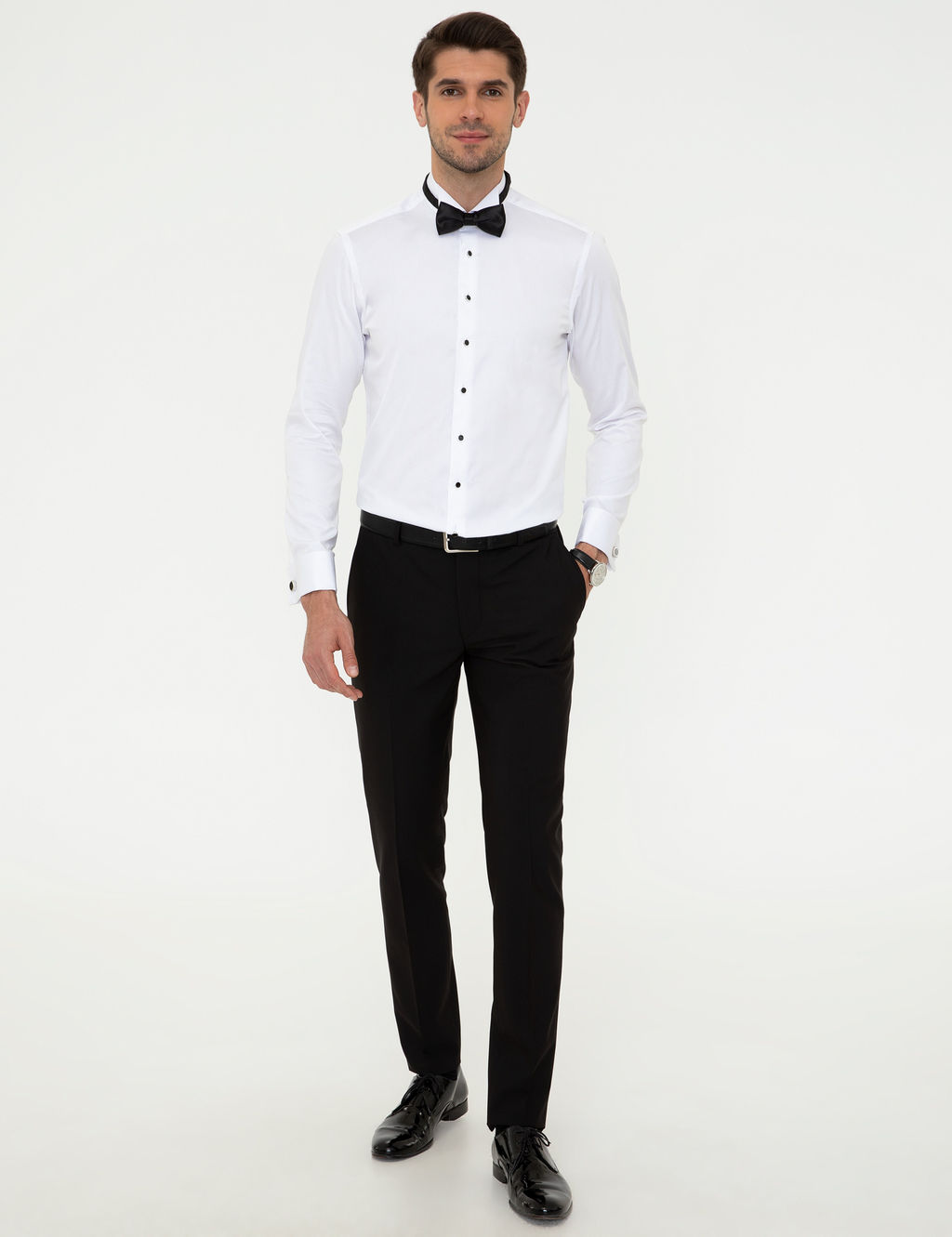 Beyaz Slim Fit Smokin G_mlek