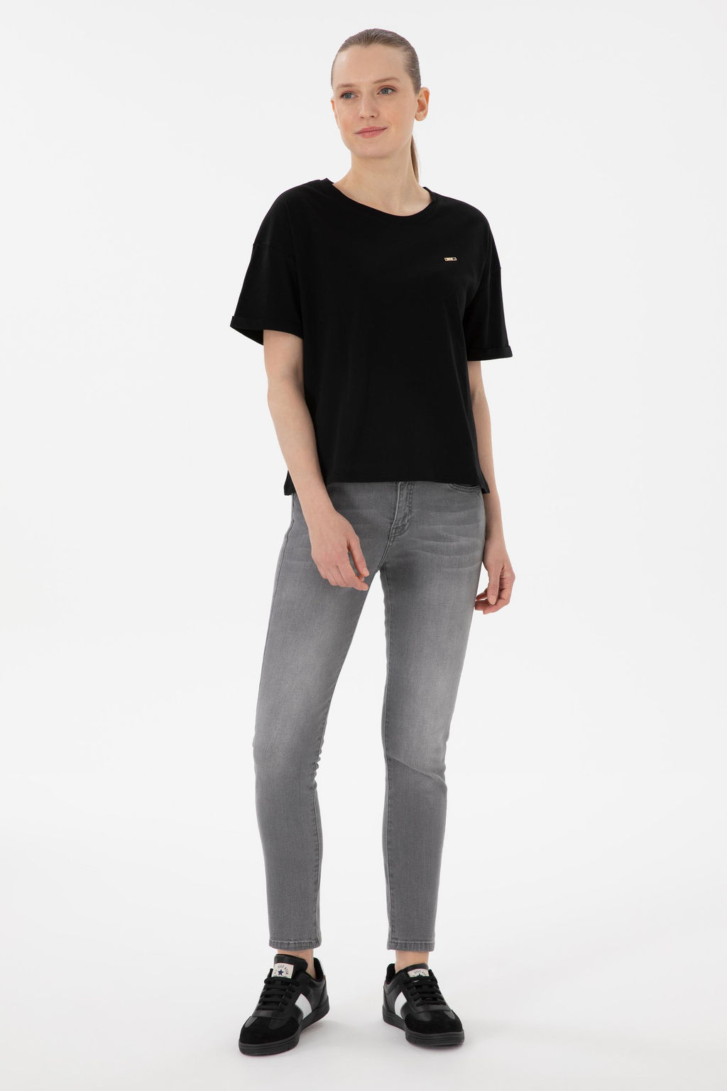 Kad_n Siyah Ti__rt Sepette S_rpriz _ndirim - U.s. polo assn фото 4