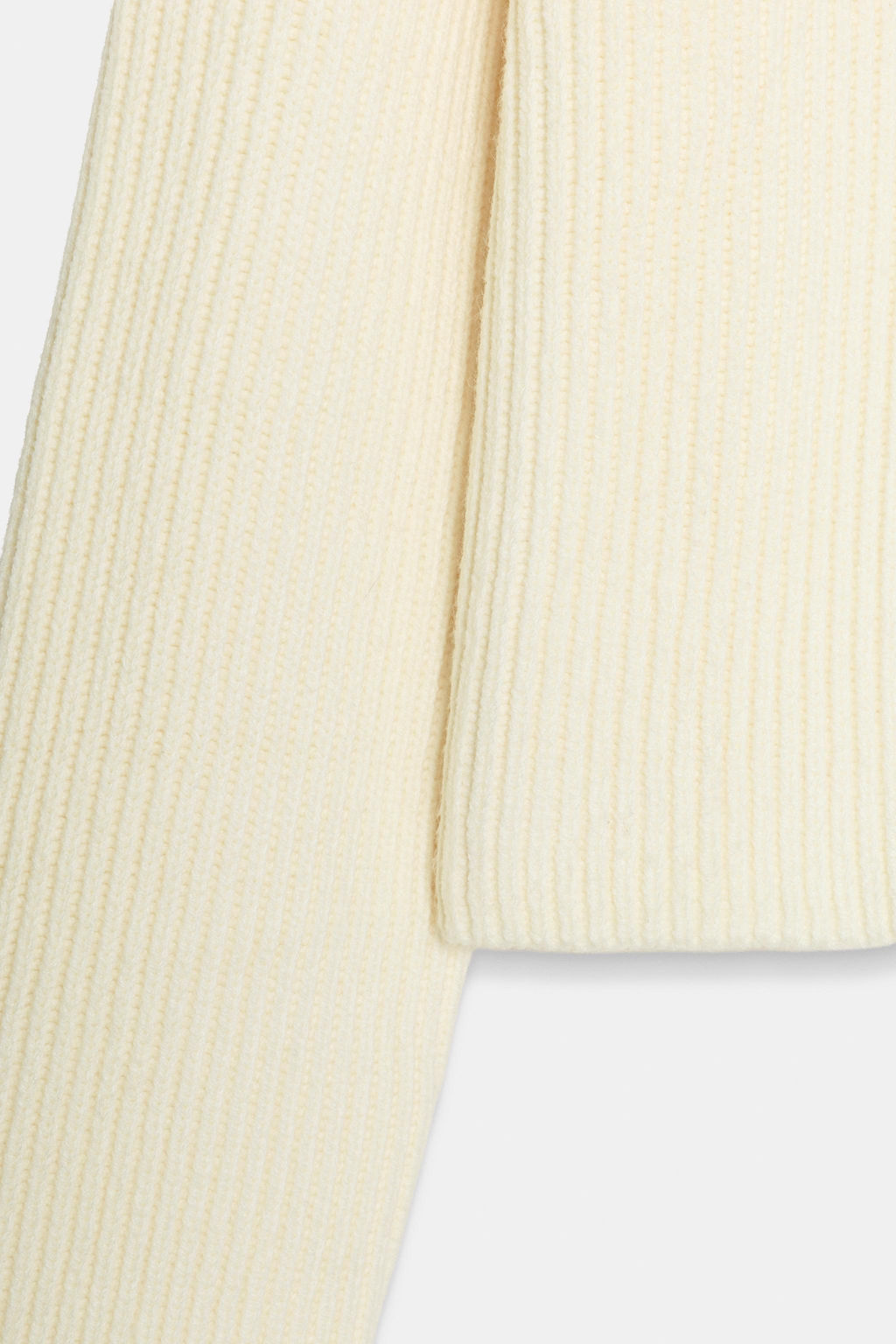 RIB KNIT V-NECK JUMPER - Zara фото 5