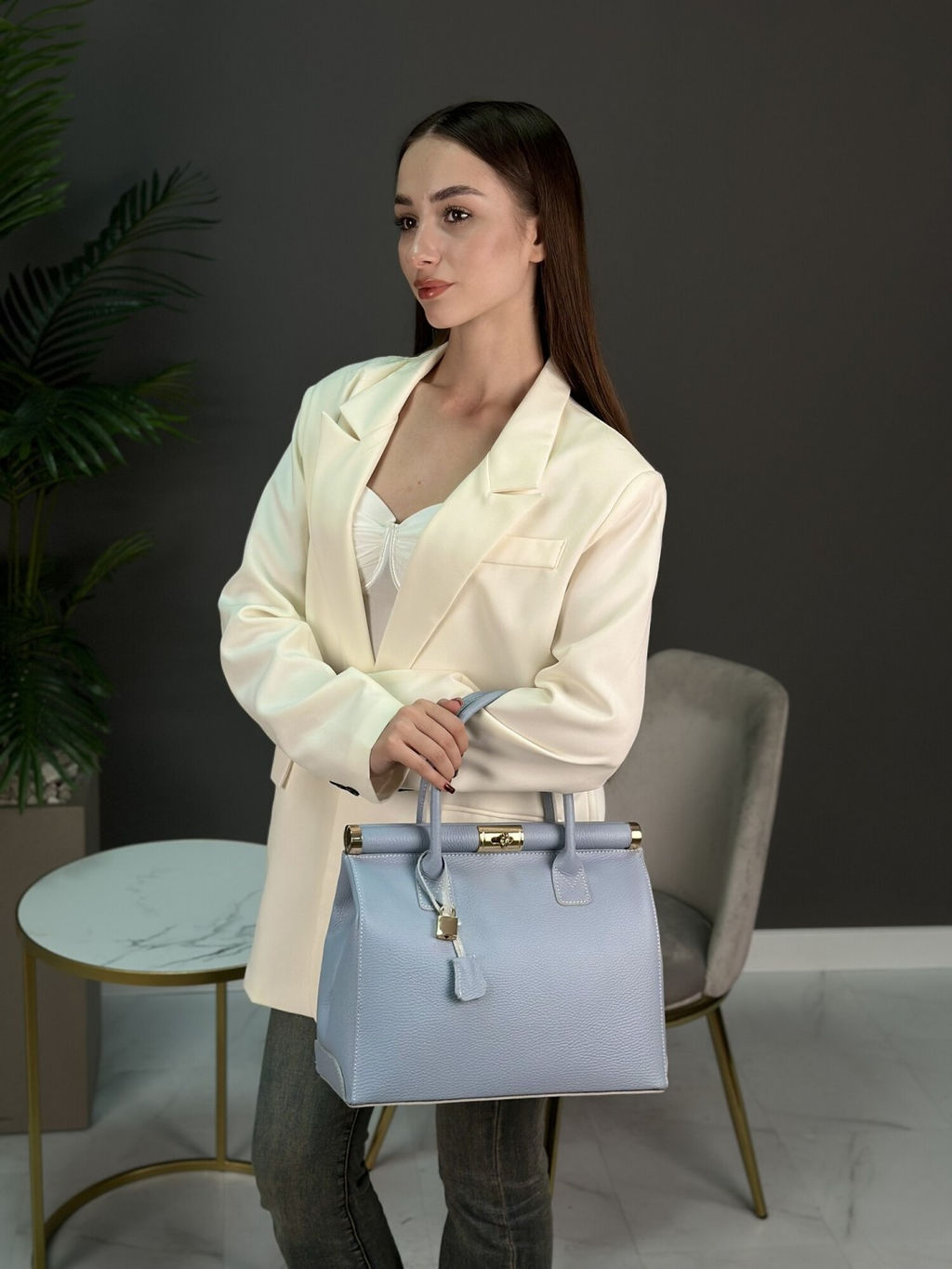 Сумка женская из телячьей кожи