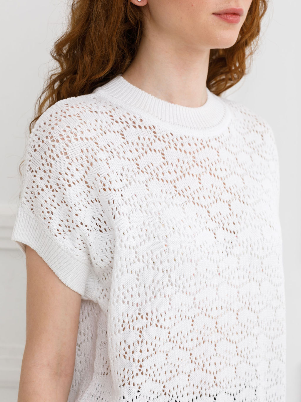 Блузка вязаная