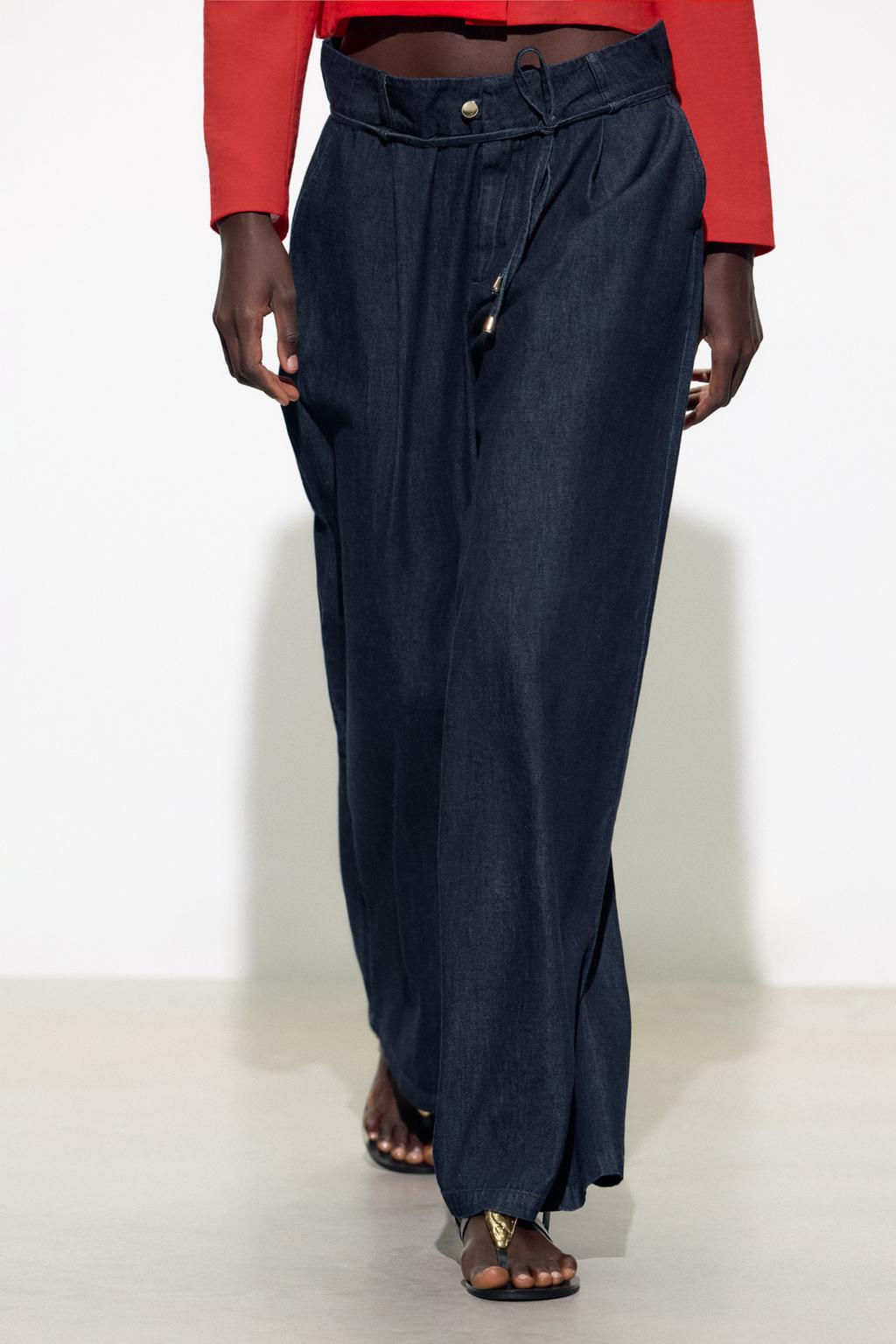 DARTED WIDE-LEG TROUSERS - Zara фото 2