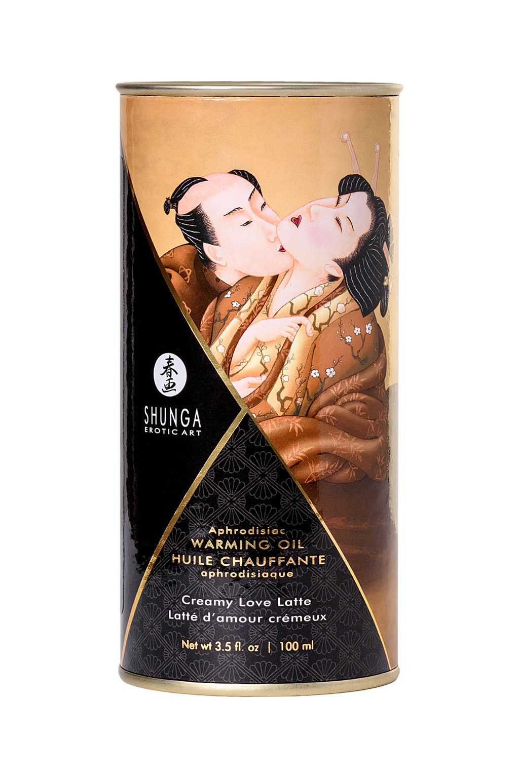 Масло массажное для тела Shunga Любовный крем латте (Creamy Love Latte), разогревающее, 100 мл