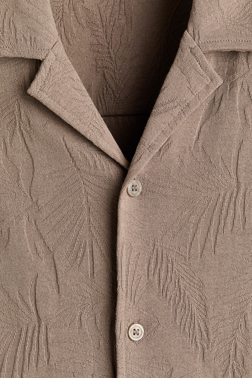 Camisa resort en punto jacquard Relaxed Fit - H&m фото 4