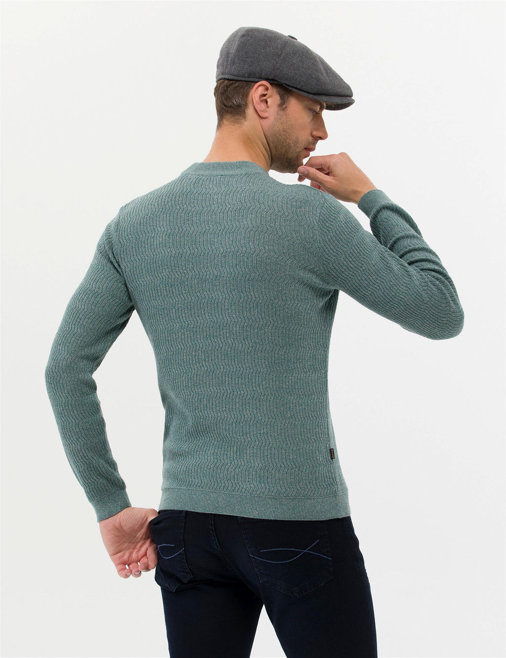 Ye_il Slim Fit Bisiklet Yaka Triko Kazak - Pierre cardin фото 5