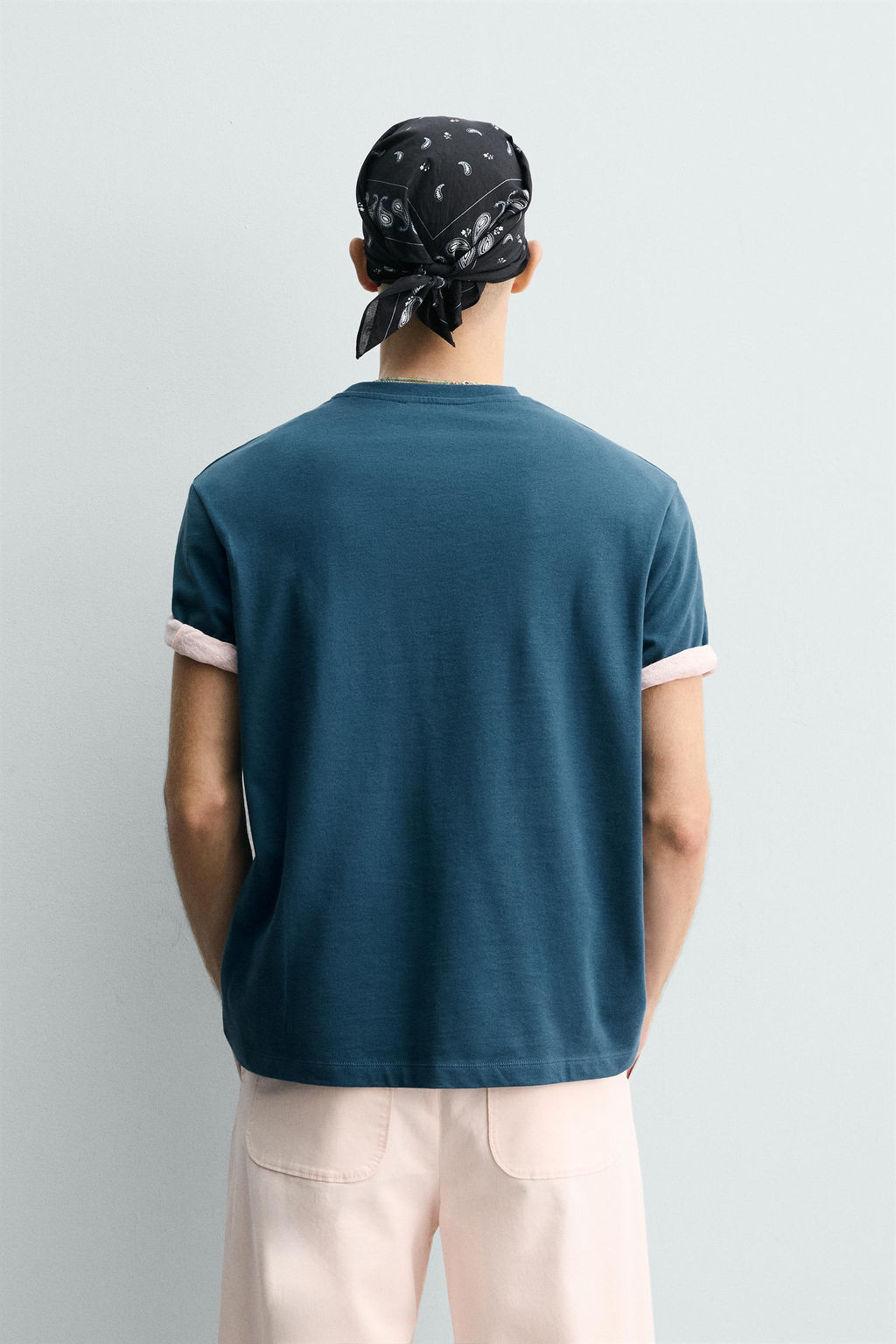 CAMISETA ESTAMPADO LAVADO / Azul?n