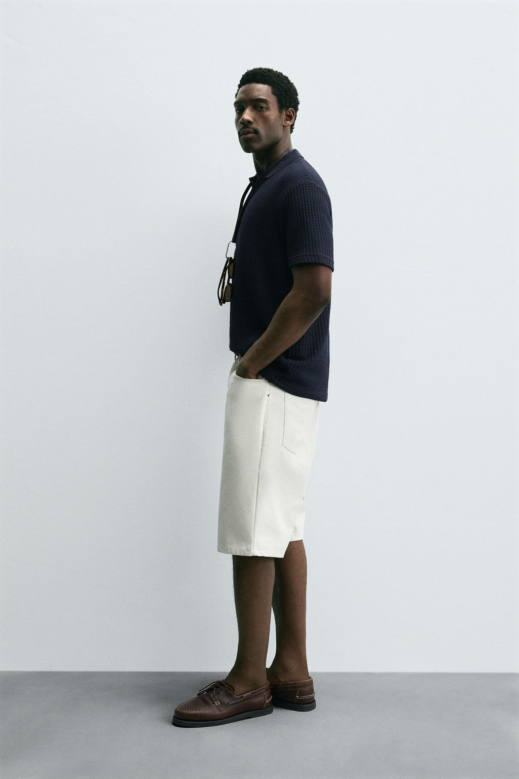 TEXTURED POLO SHIRT - Zara фото 4