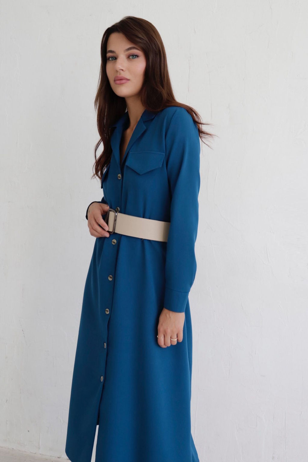 Платье-рубашка с английским воротником - Martichelli фото 27