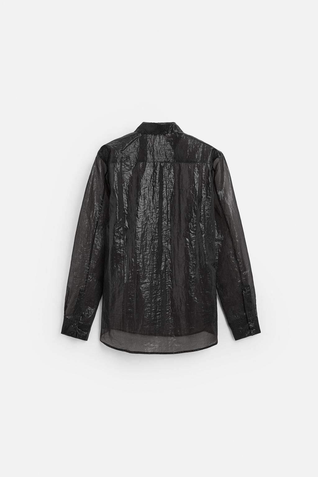 LIMITED EDITION SEMI-SHEER SHIRT - Zara фото 8