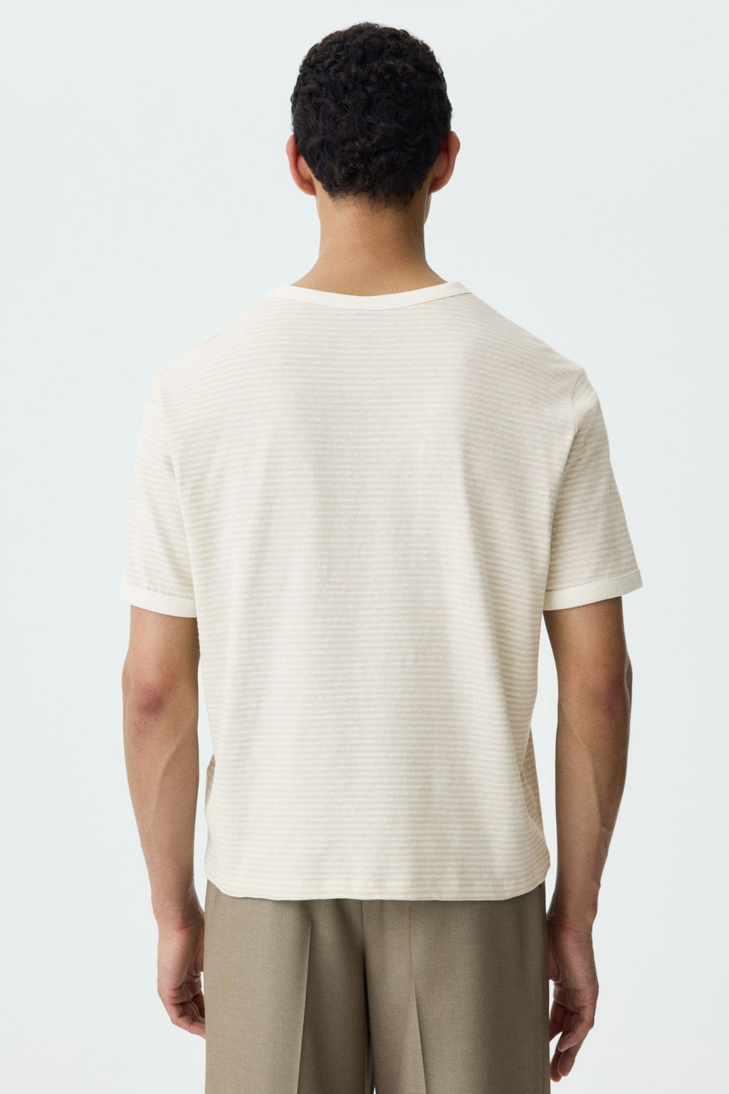 Camiseta en mezcla de lino Relaxed Fit - H&m фото 8