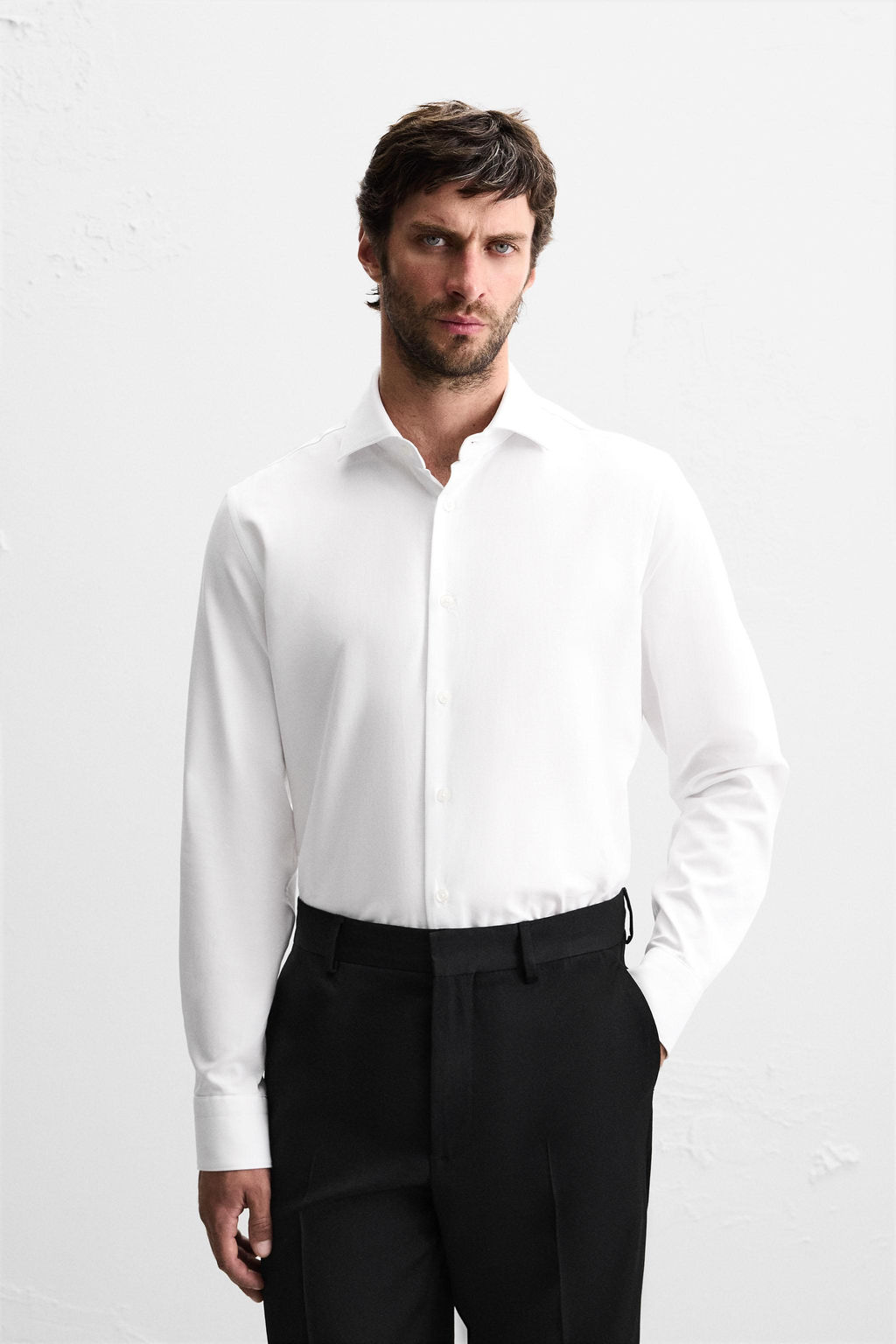 SLIM FIT TEXTURED SHIRT - Zara фото 2