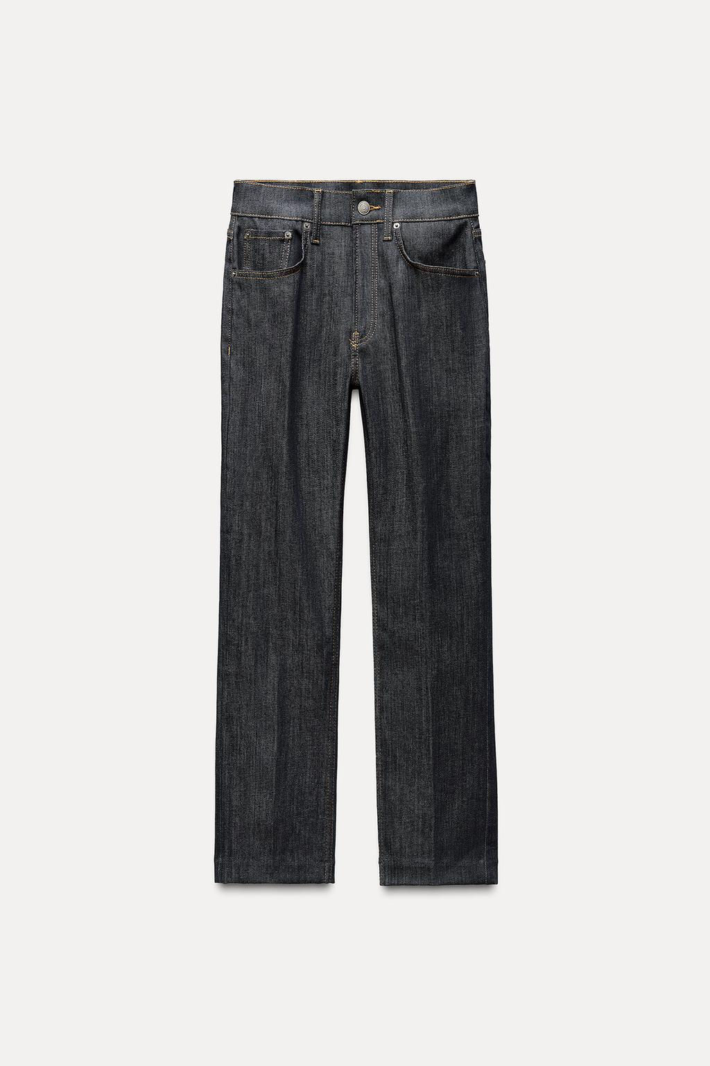 ZW COLLECTION HIGH-WAIST BOOTCUT CROPPED JEANS - Zara фото 10