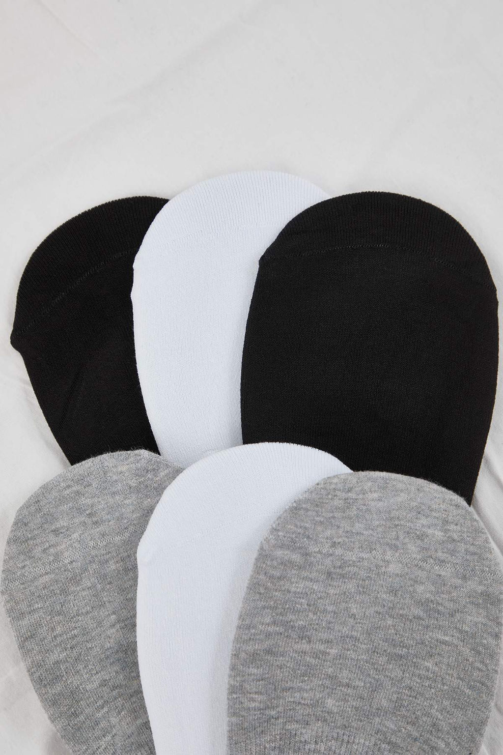 Renkli 6 Cift Kayd?rmaz Topuklu Kaymaz Silikon Topuk Pamuklu Babet Corap TMNAW26CO00001