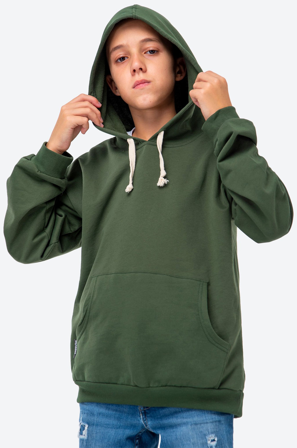 Толстовка для мальчика из футера с начесом Happyfox