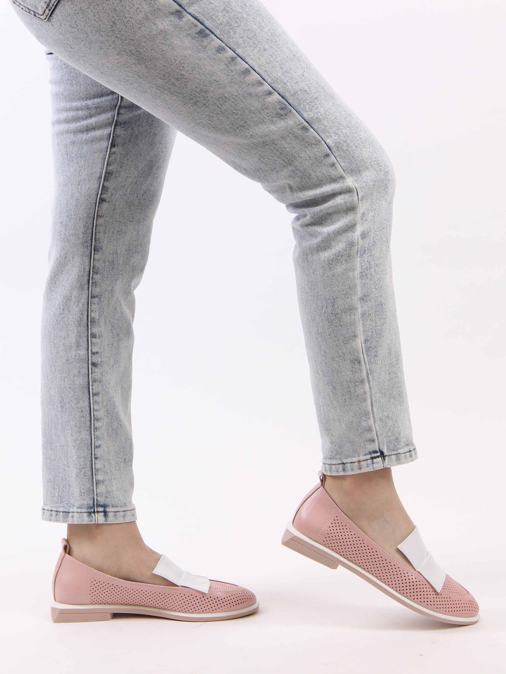 Лоферы EDART 118.р.Viсtoria be. розовый перфорация R