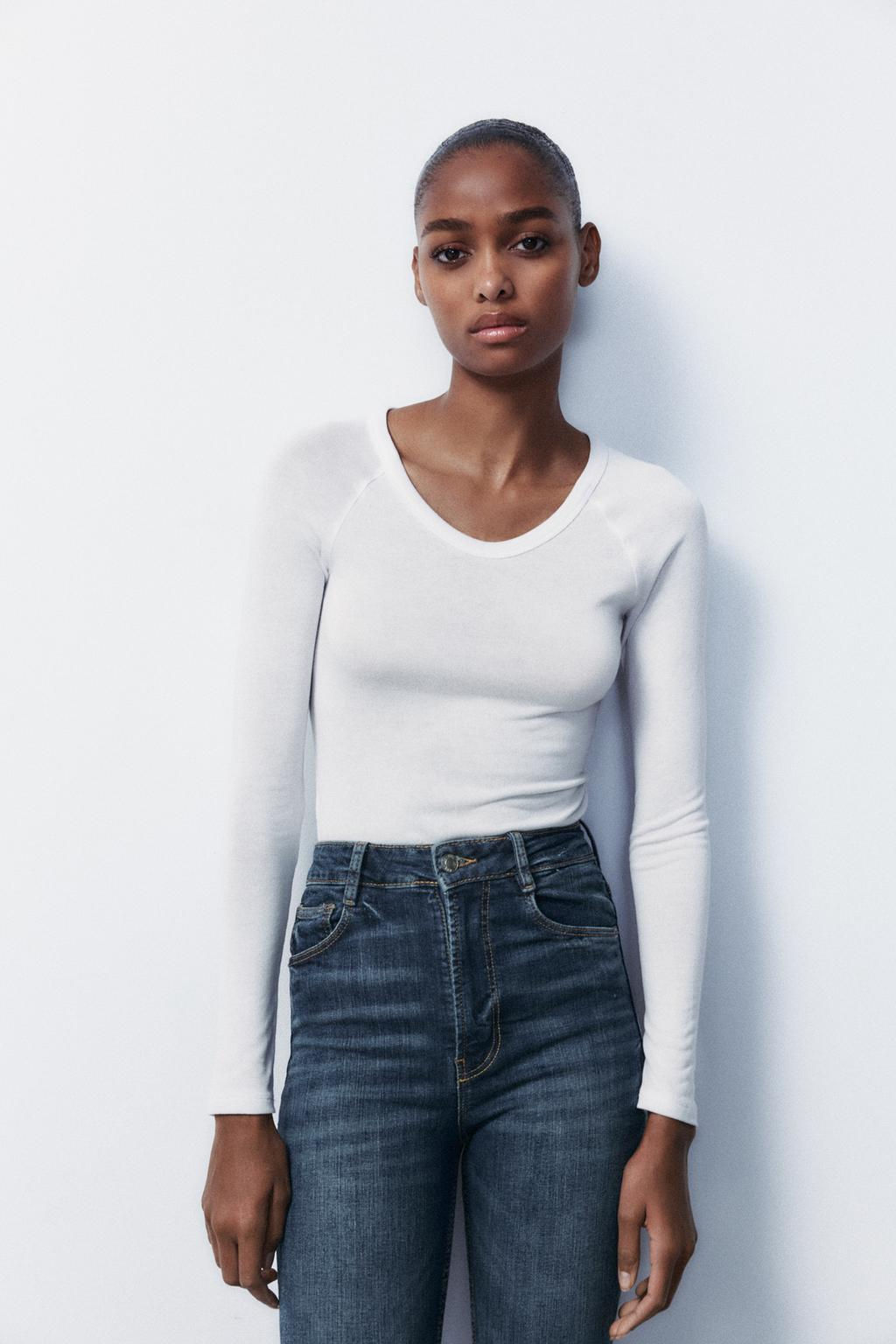 TRF SCULPT HIGH-WAIST JEANS - Zara фото 8