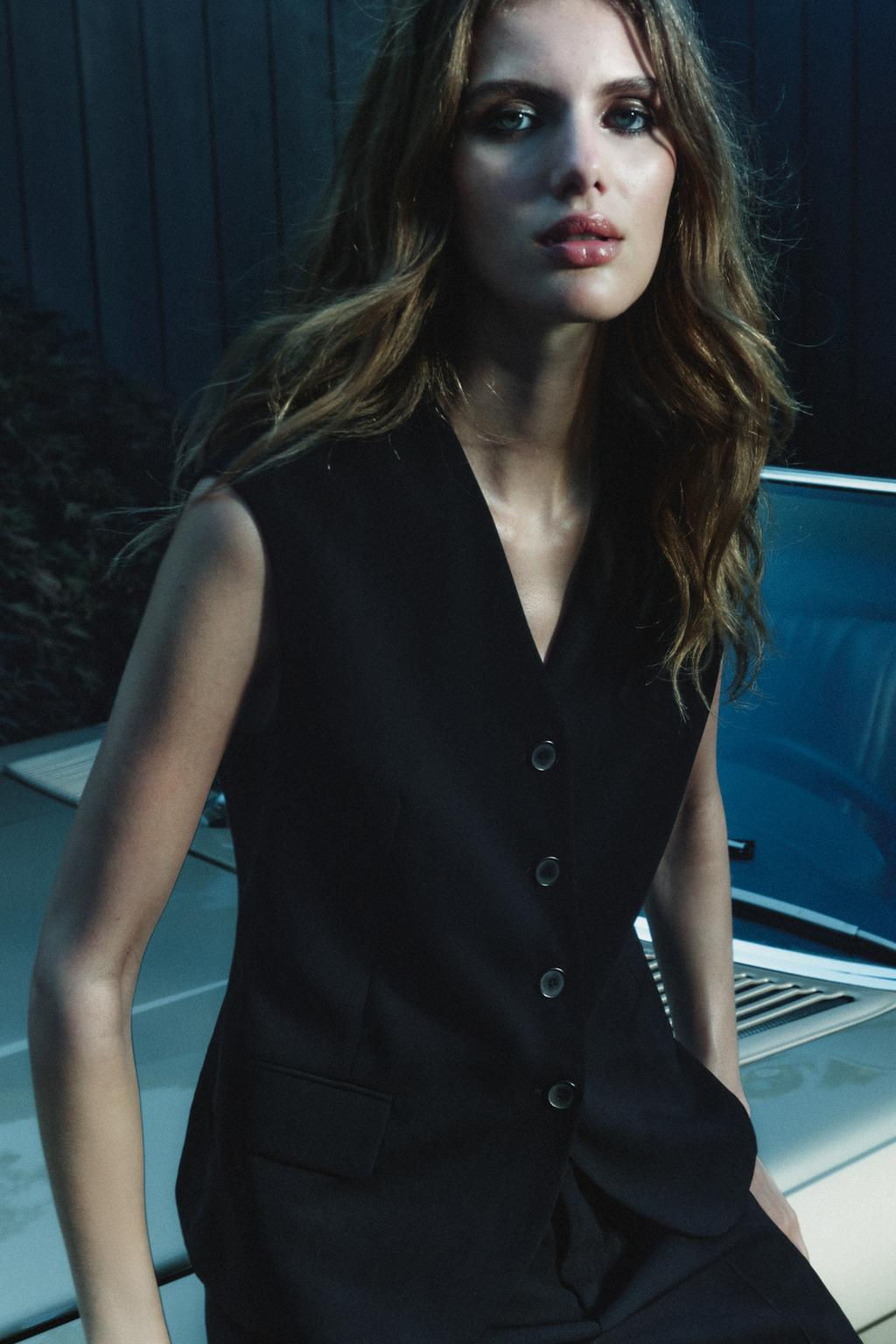 ZW COLLECTION WAISTCOAT WITH POCKETS - Zara фото 8