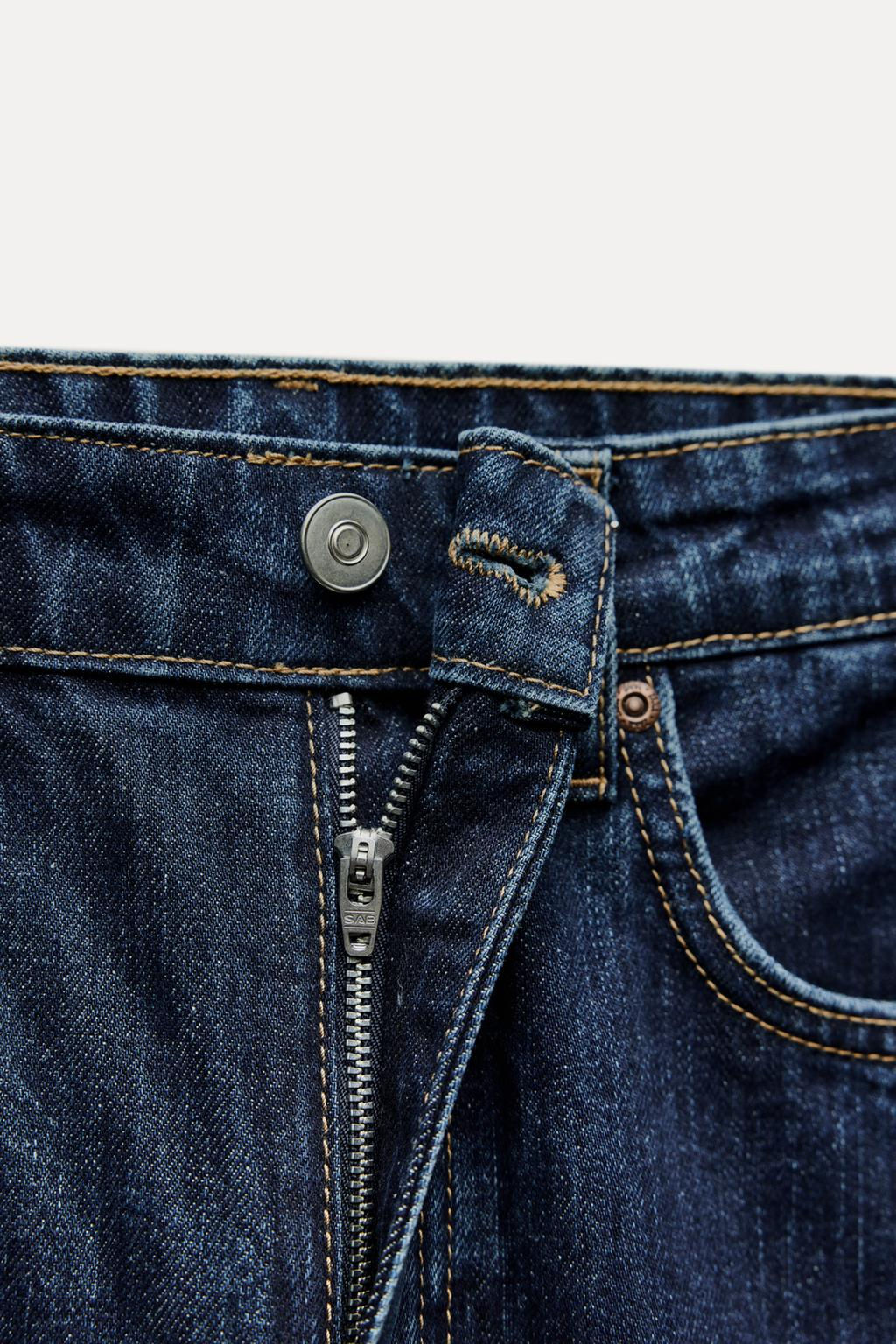 MID-RISE WIDE-LEG TRF JEANS - Zara фото 9