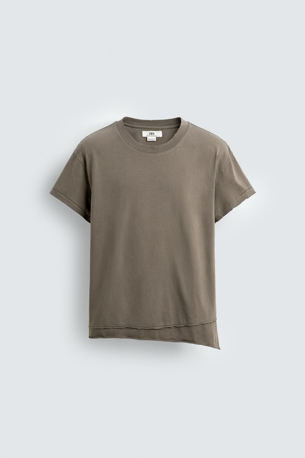 IRREGULAR FINISH T-SHIRT - Zara фото 7
