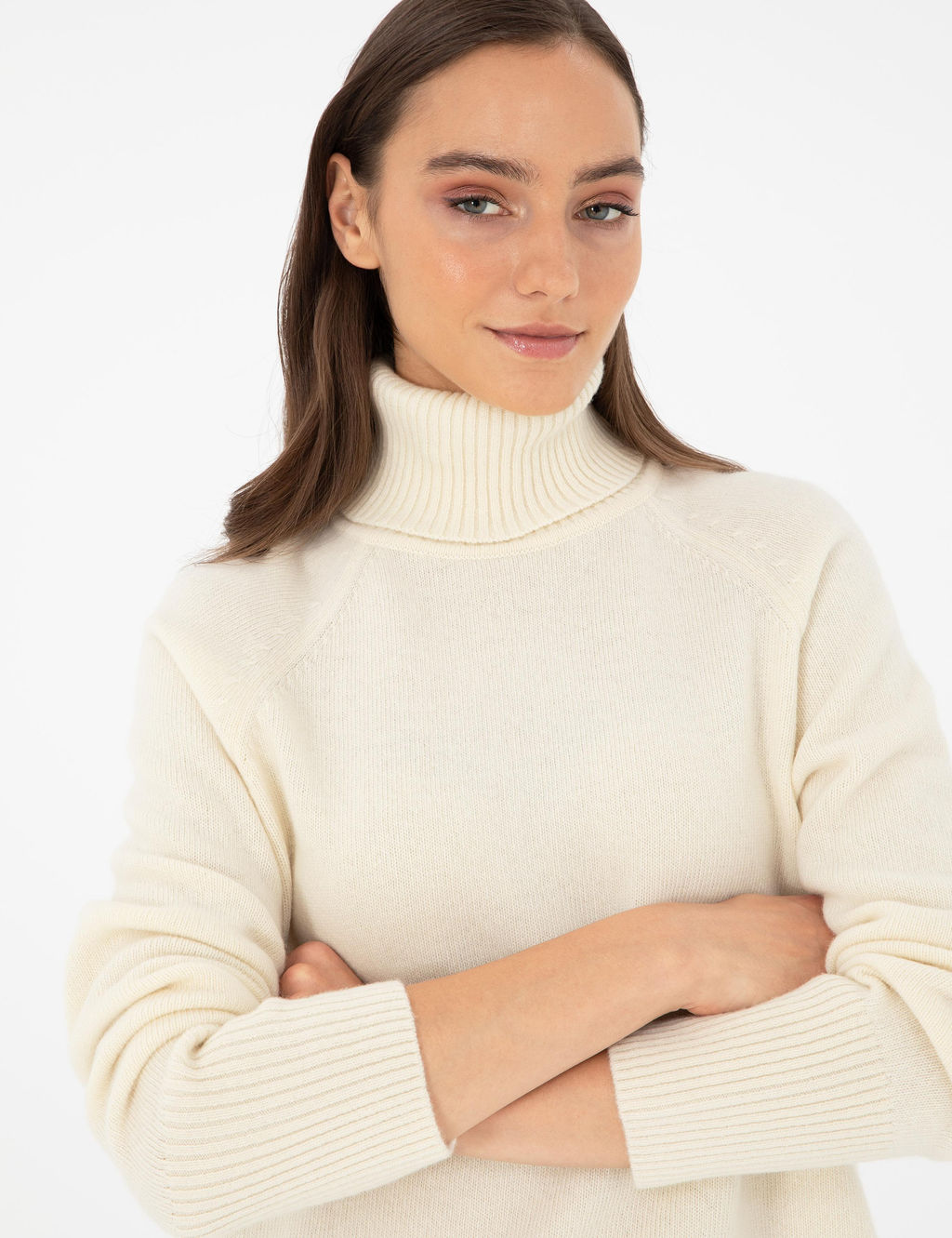 Свитер стандартного кроя цвета экрю - Pierre cardin фото 2