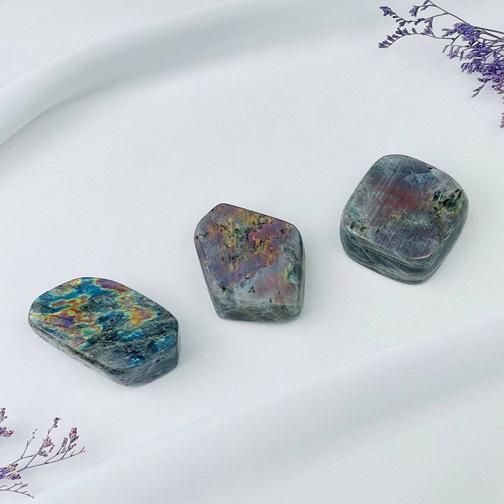 Срез (экран) из камня Лабрадор полированный в ассортименте - Радуга самоцветов фото 2