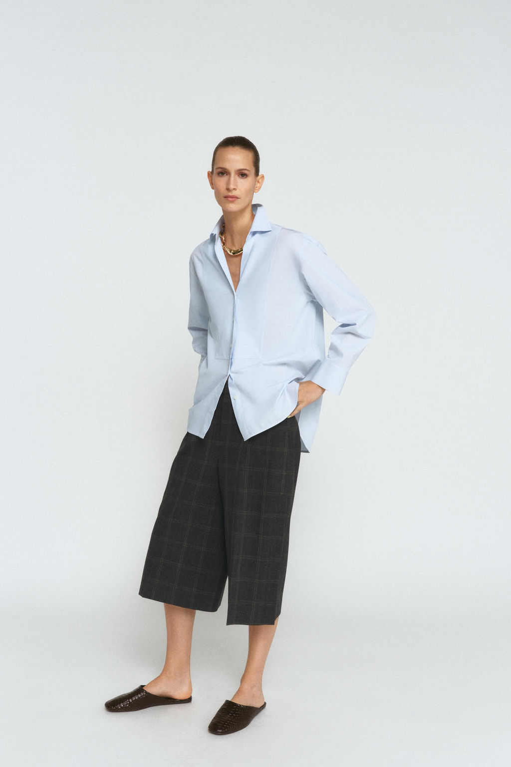 ZW COLLECTION POPLIN SHIRT - Zara фото 18