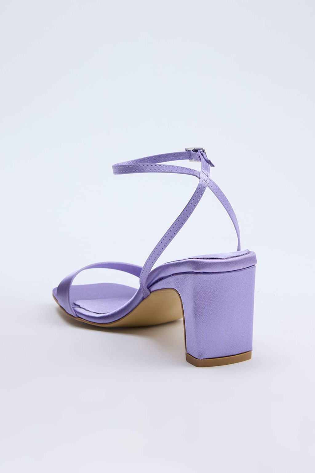 Lila Saten Kad?n Klasik Topukl?u Ayakkab? TAKSS26TO00015