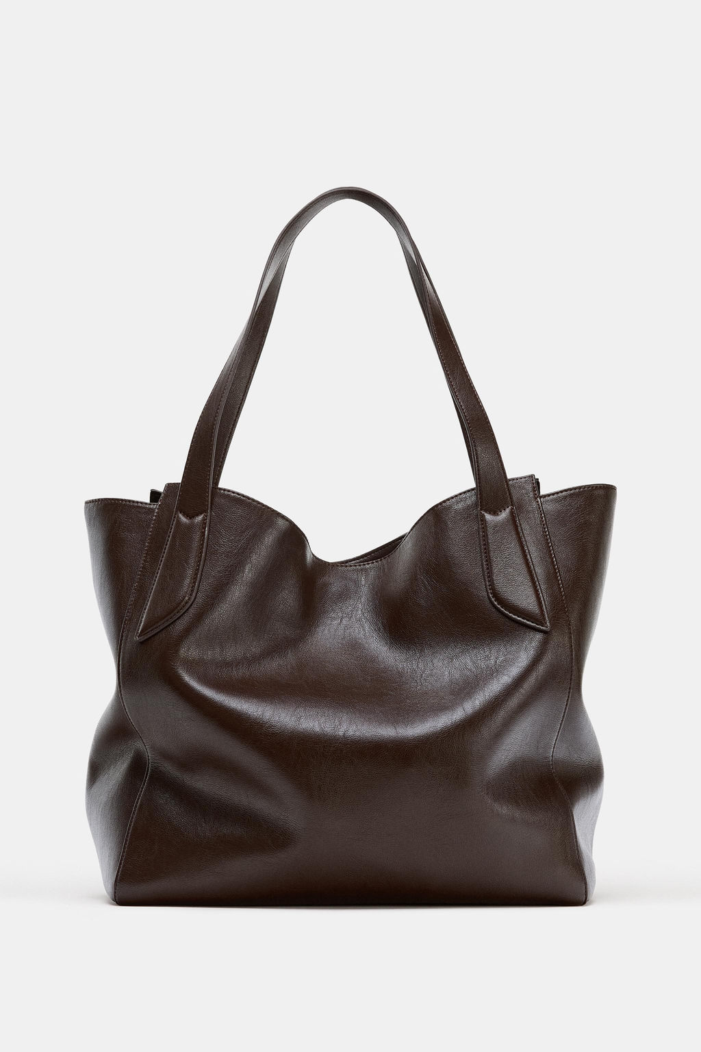 MAXI SHOPPER BAG WITH HANDLE DETAIL - Zara фото 7
