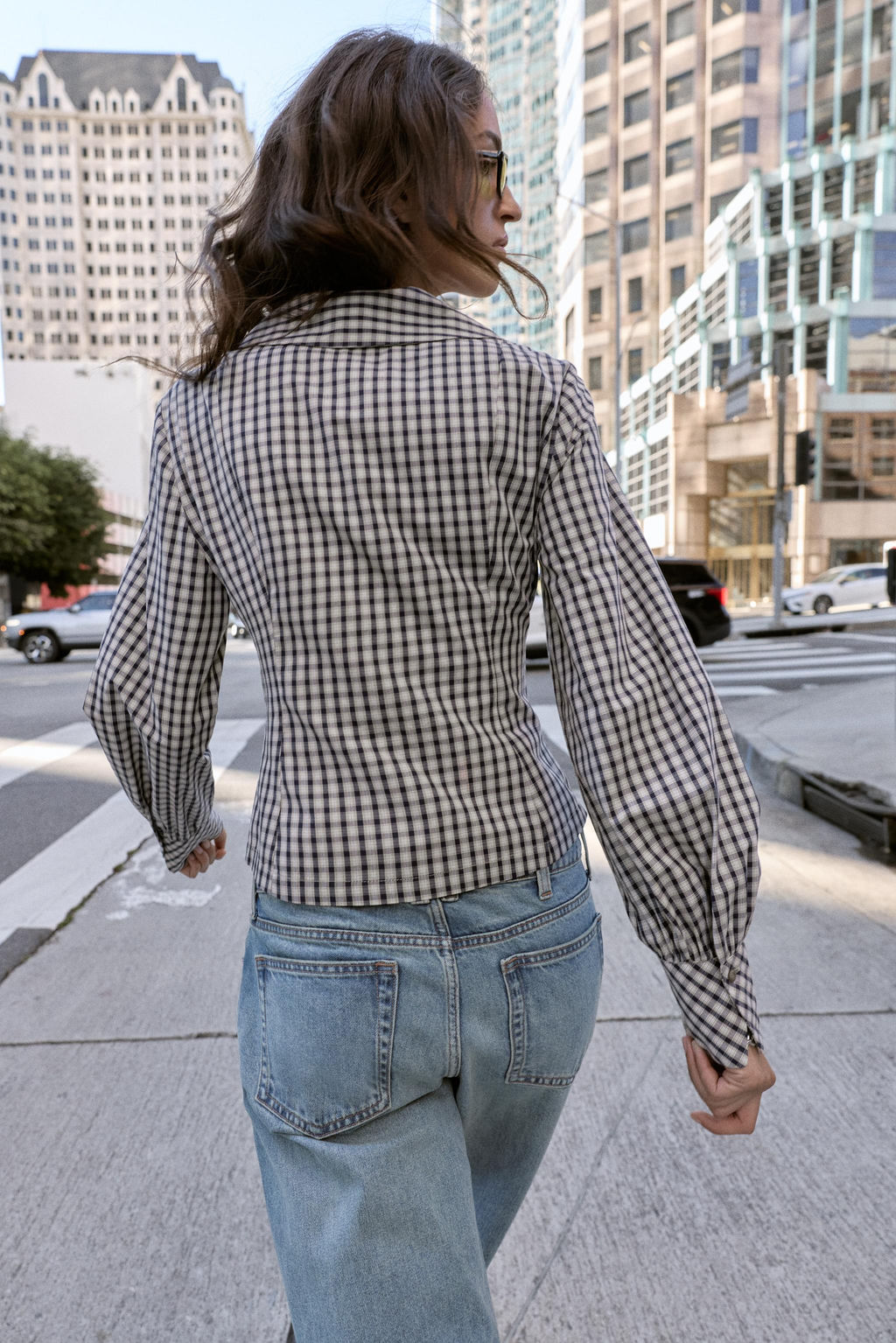 CHECK SHIRT WITH PETER PAN COLLAR - Zara фото 7