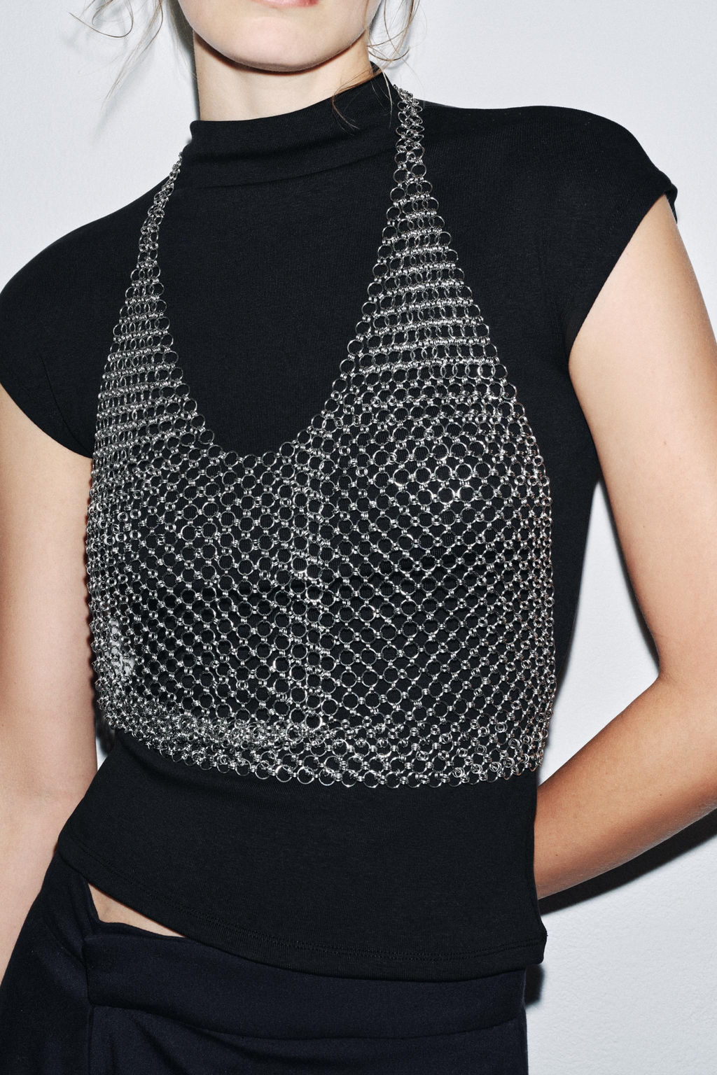 METAL RING TOP - Zara фото 3