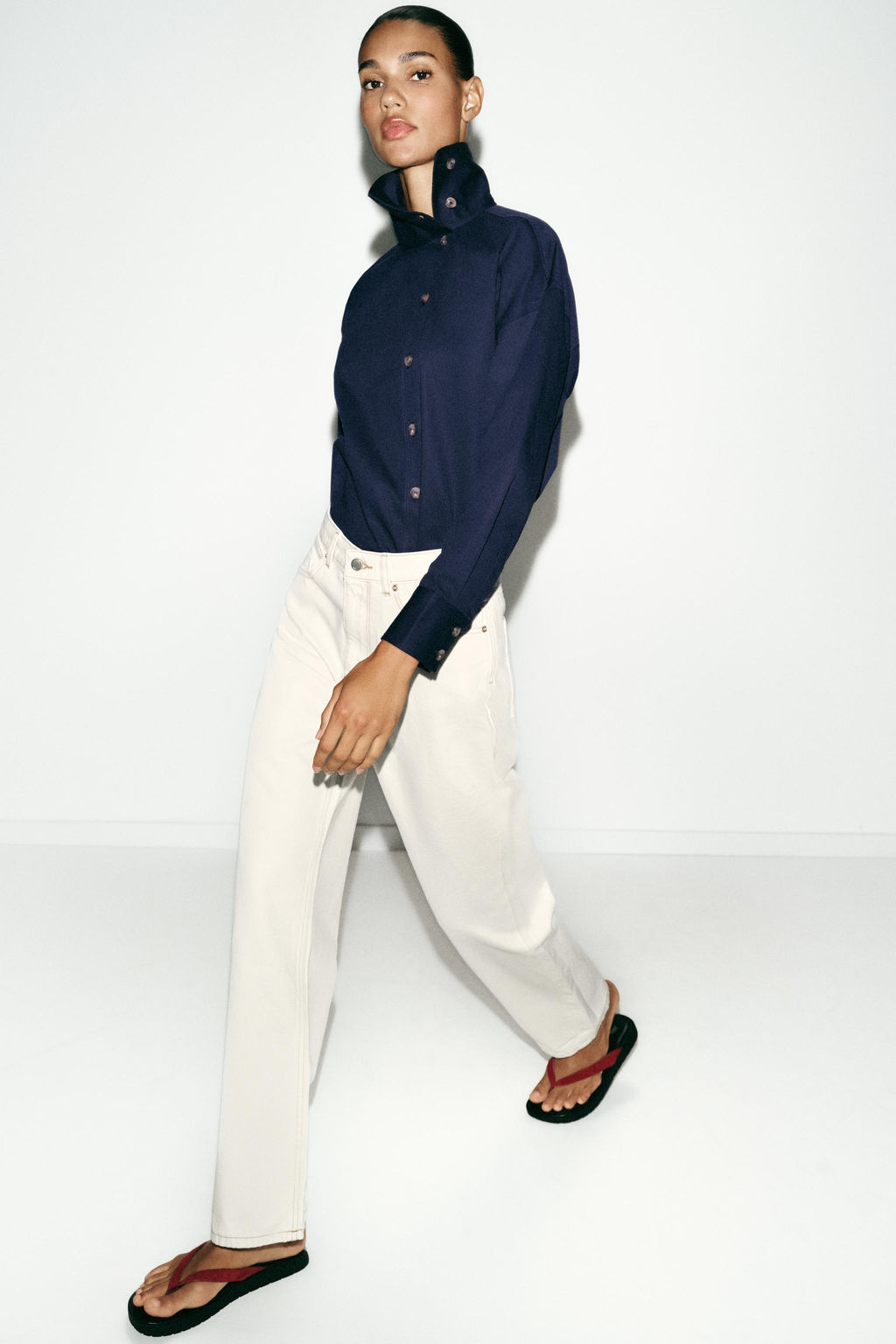 JEANS Z.03 STRAIGHT HIGH-WAIST LONG LENGTH - Zara фото 20