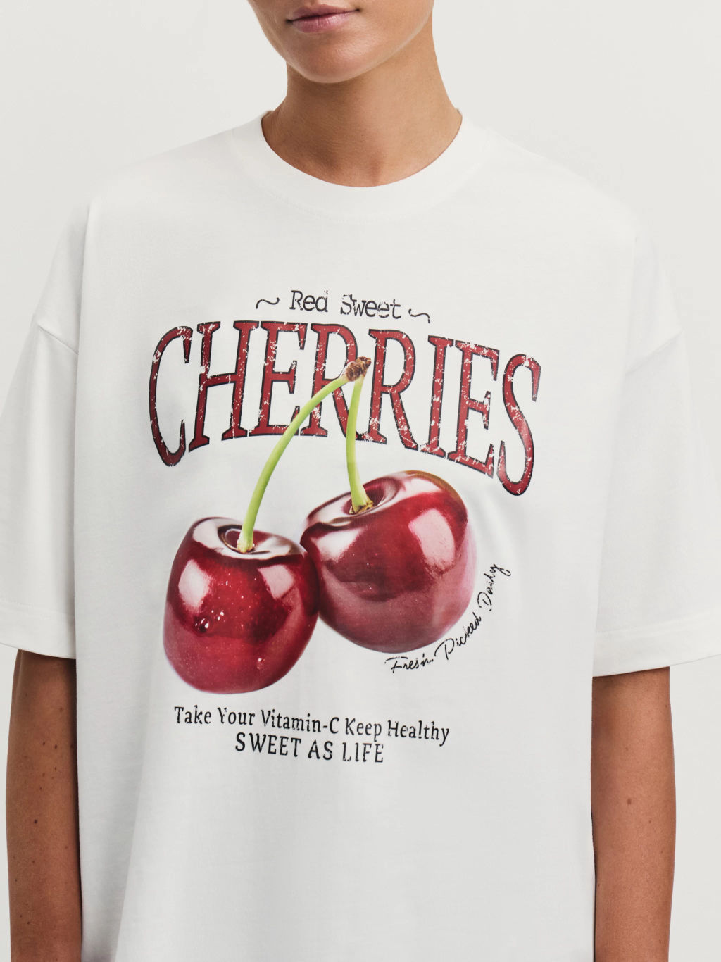 Футболка оверсайз с принтом / Zarina  фото 7