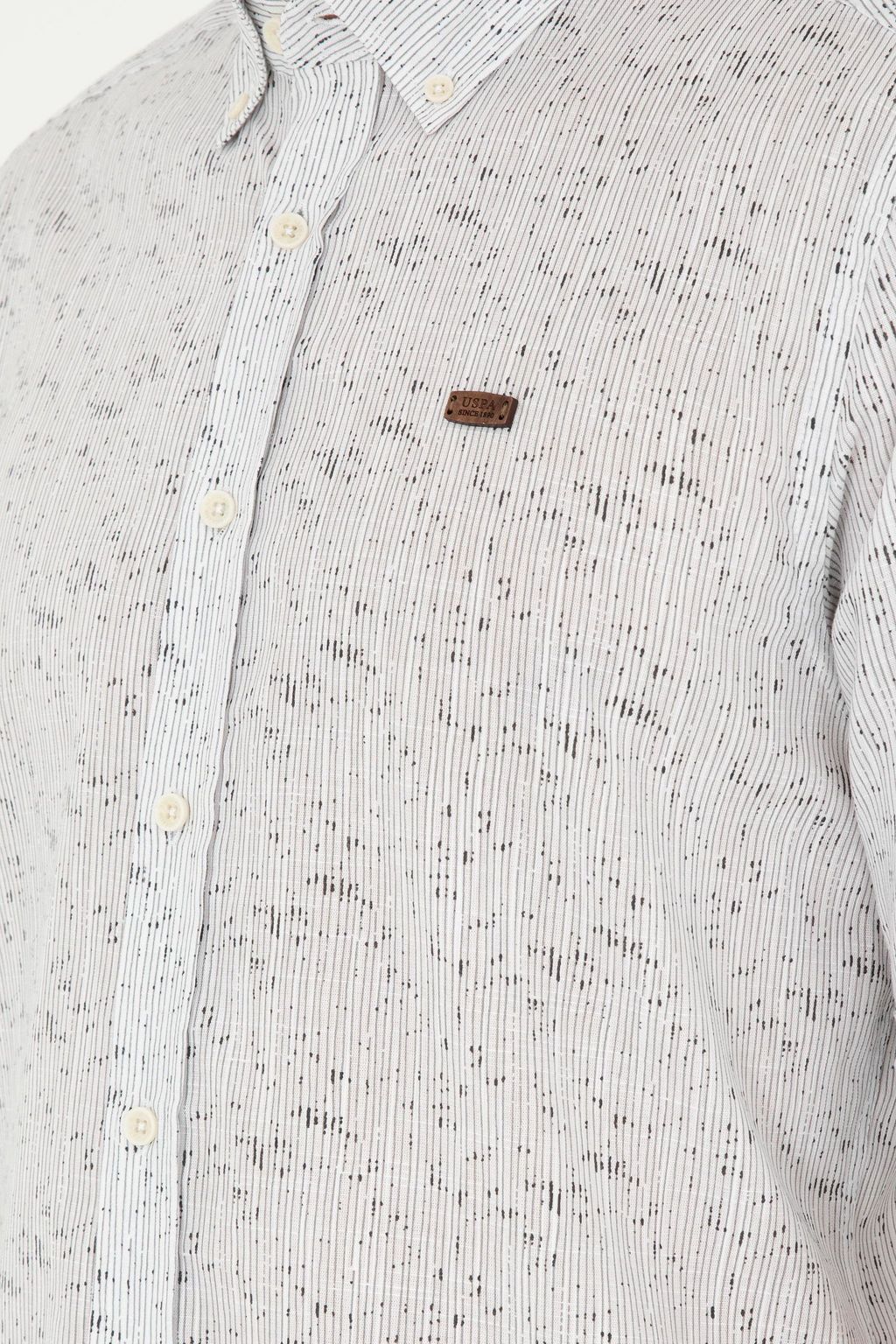 Мужская рубашка с длинным рукавом Stone Неожиданная скидка в корзине - U.s. polo assn фото 7