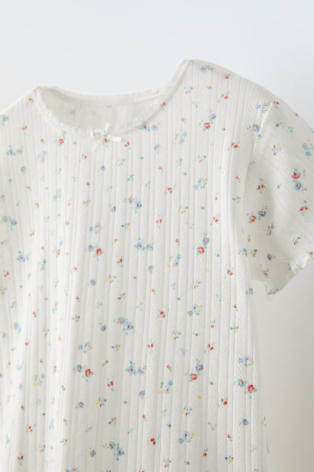 6-14 YAS / CICEK DESENLI AJURLU TAKIM - Zara фото 6