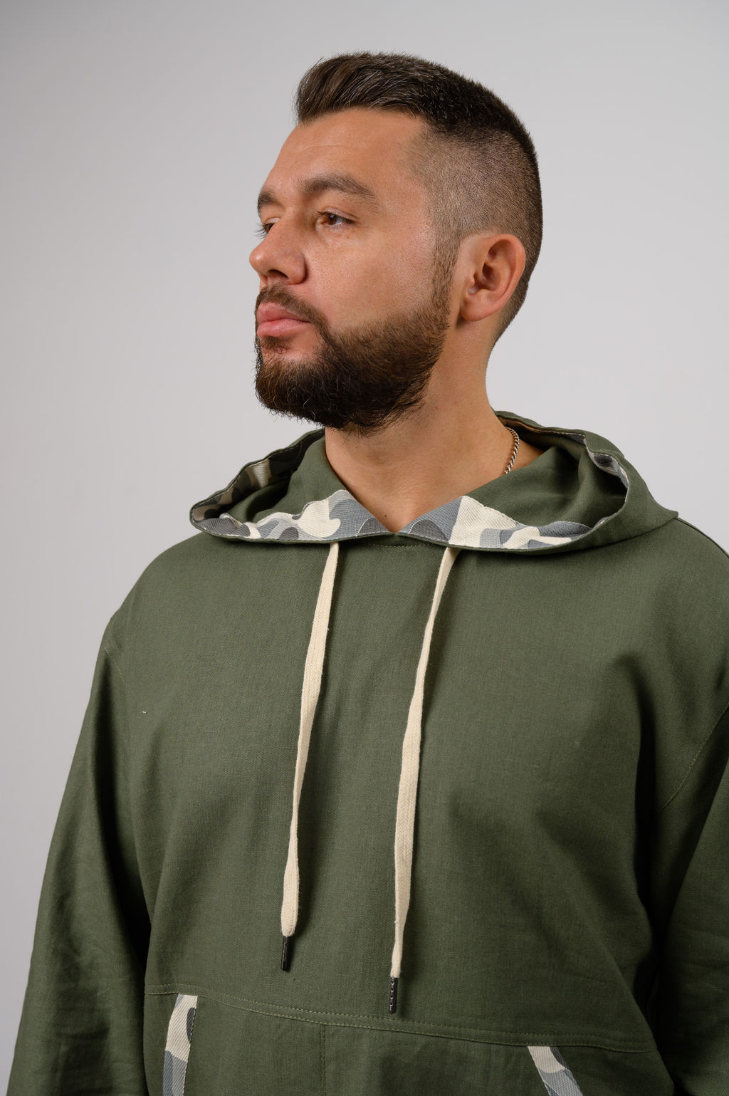 Льняная куртка- анорак