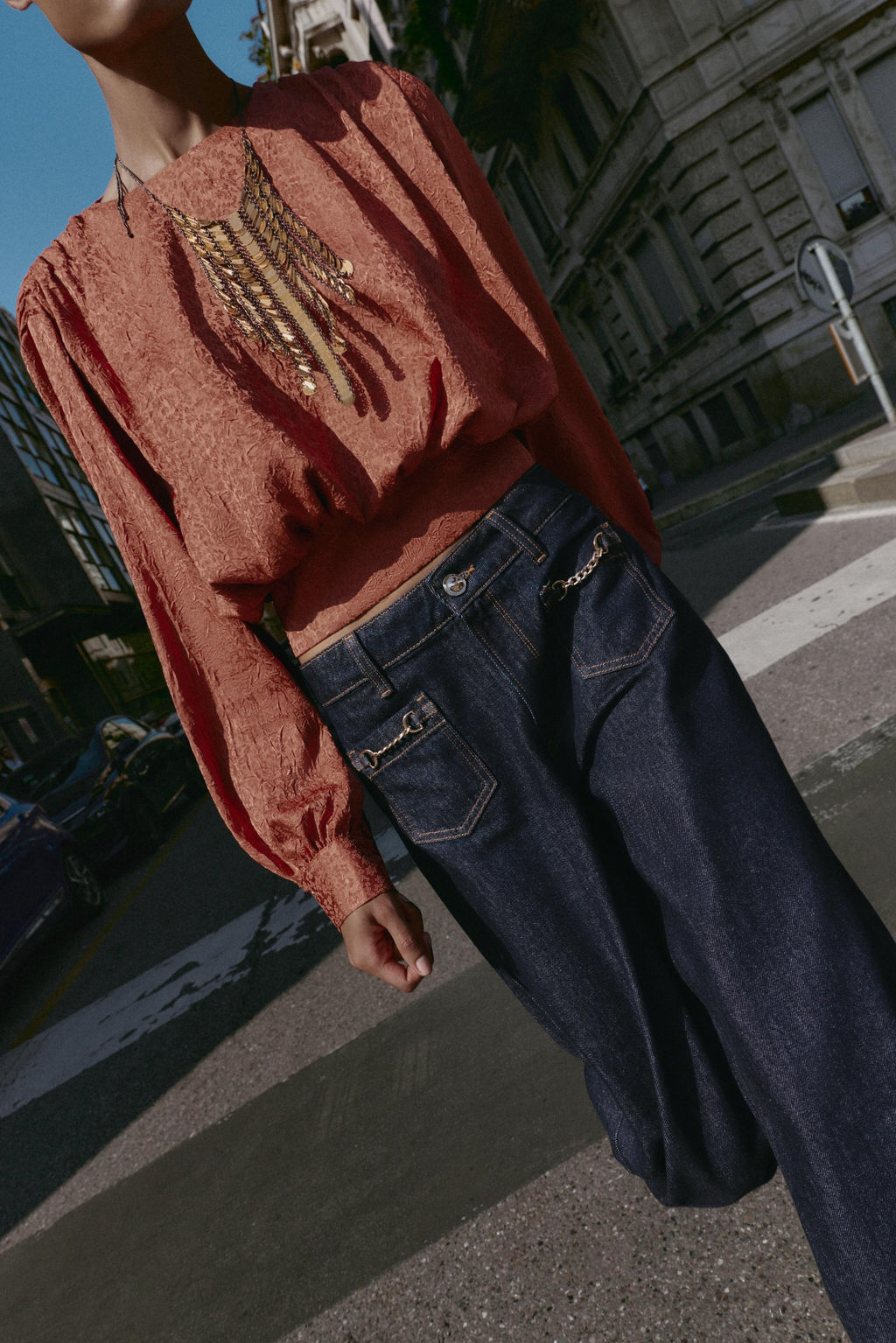 JACQUARD BALLOON TOP - Zara фото 2