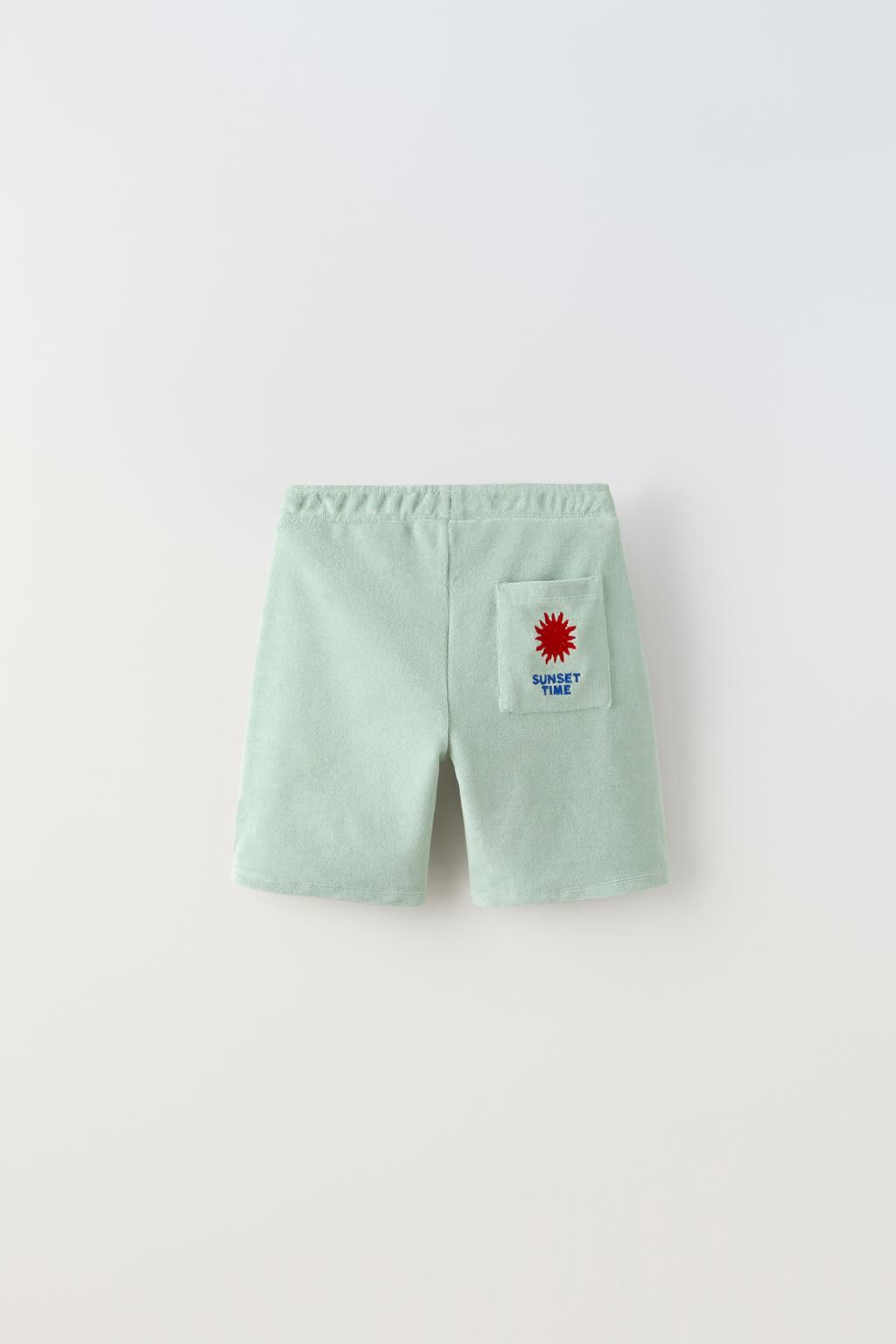 HAVLU KUMAS ISLEMELI BERMUDA SORT - Zara фото 2