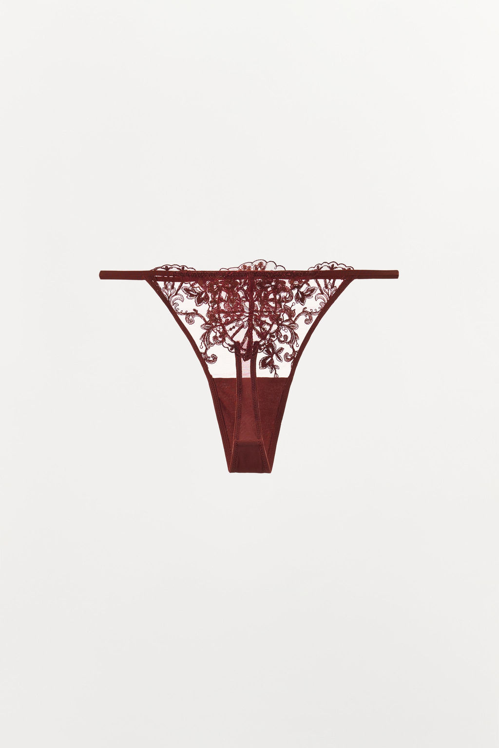 EMBROIDERED LACE THONG - Zara фото 3