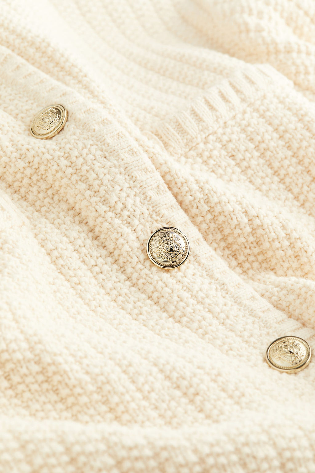 Cardigan corto en punto con textura - H&m фото 7